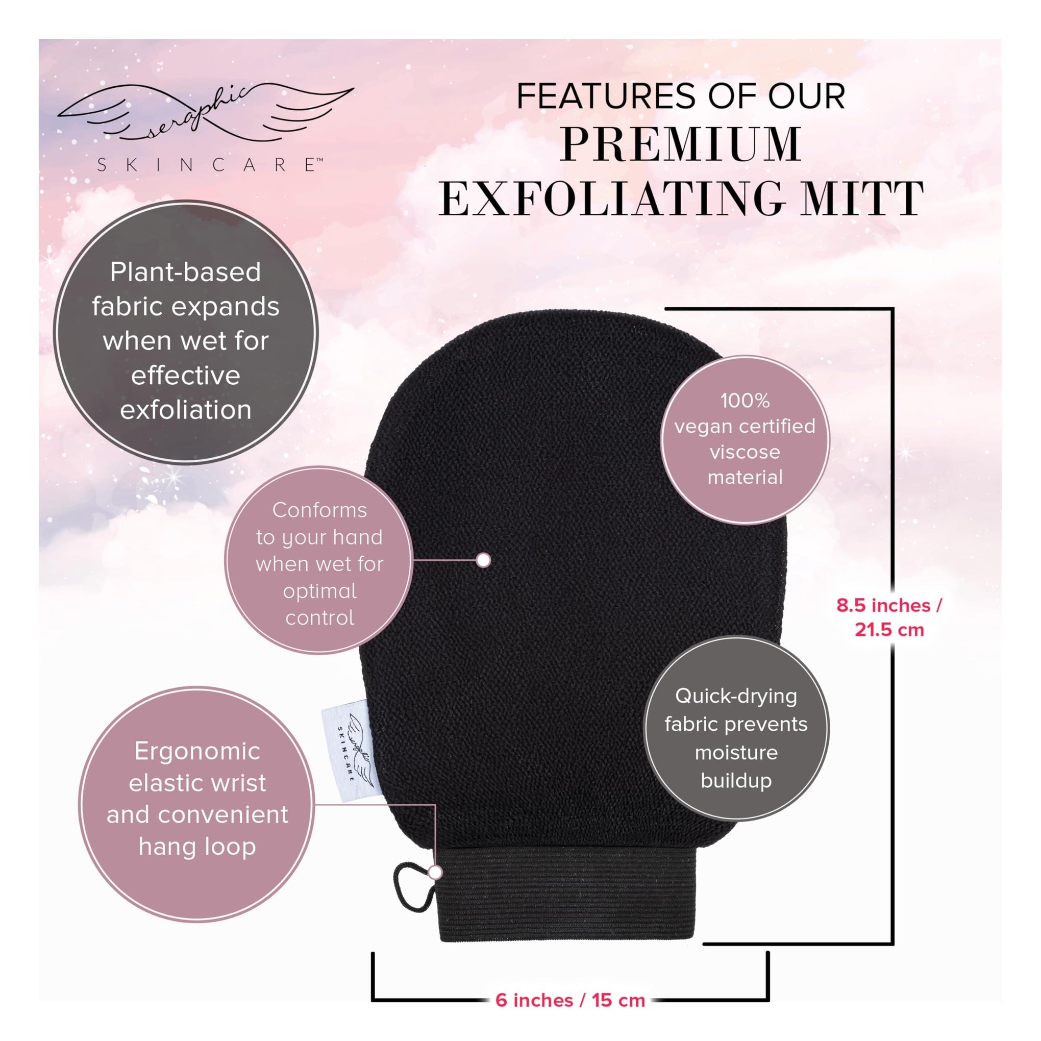 Original Premium Exfoliating Mitt for Body 2pc (2 Count)