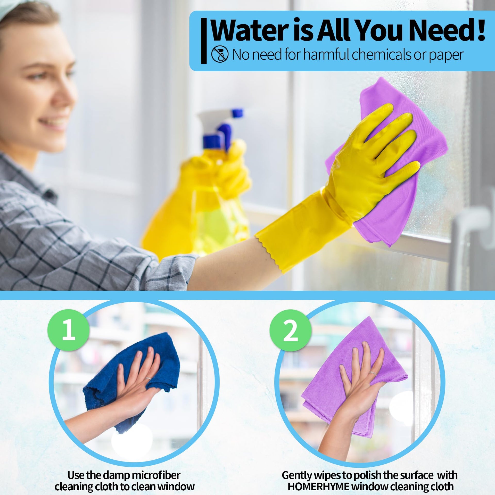 Microfiber Cleaning Cloth (12 Count)
