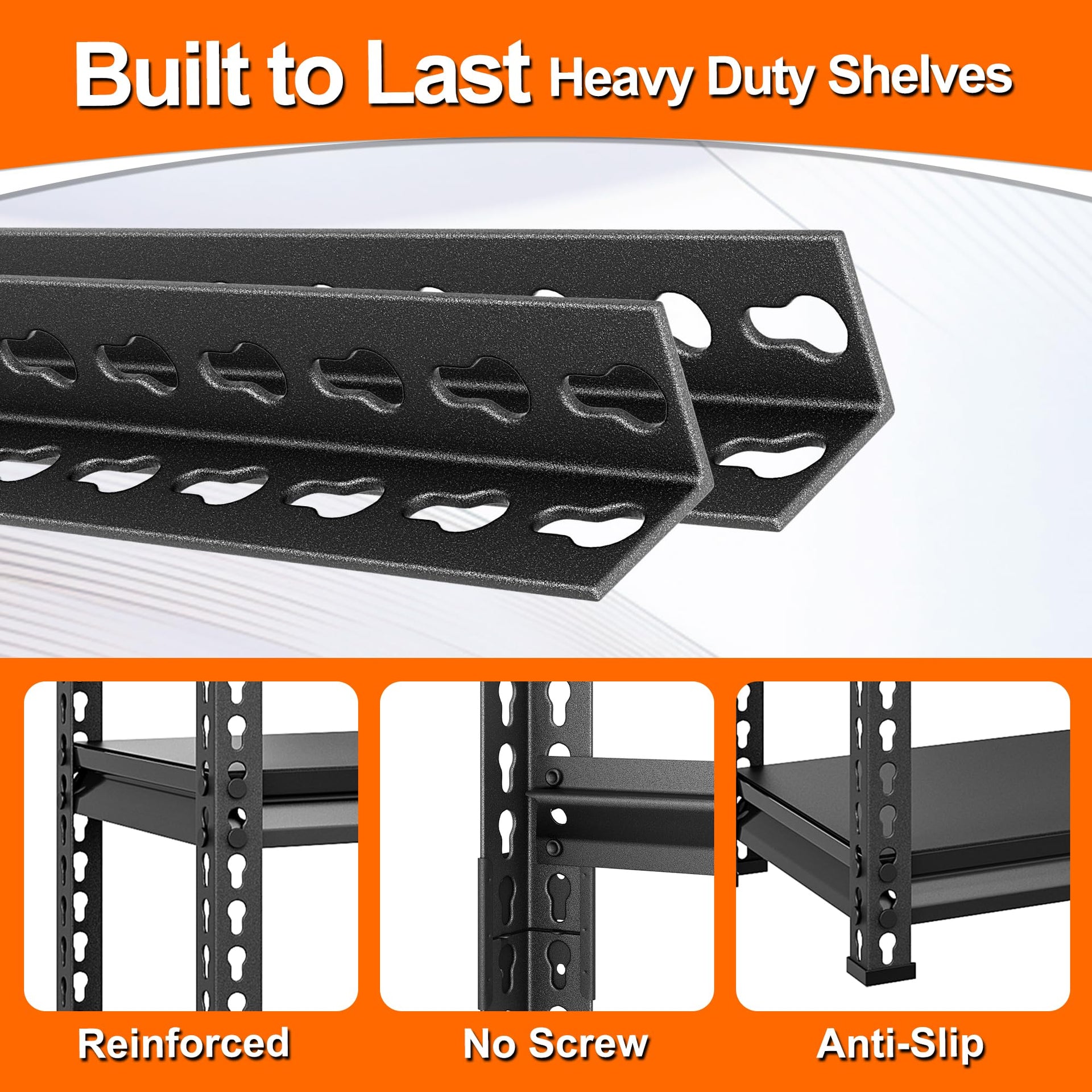 Metal Garage Shelving for Storage (5 Count)