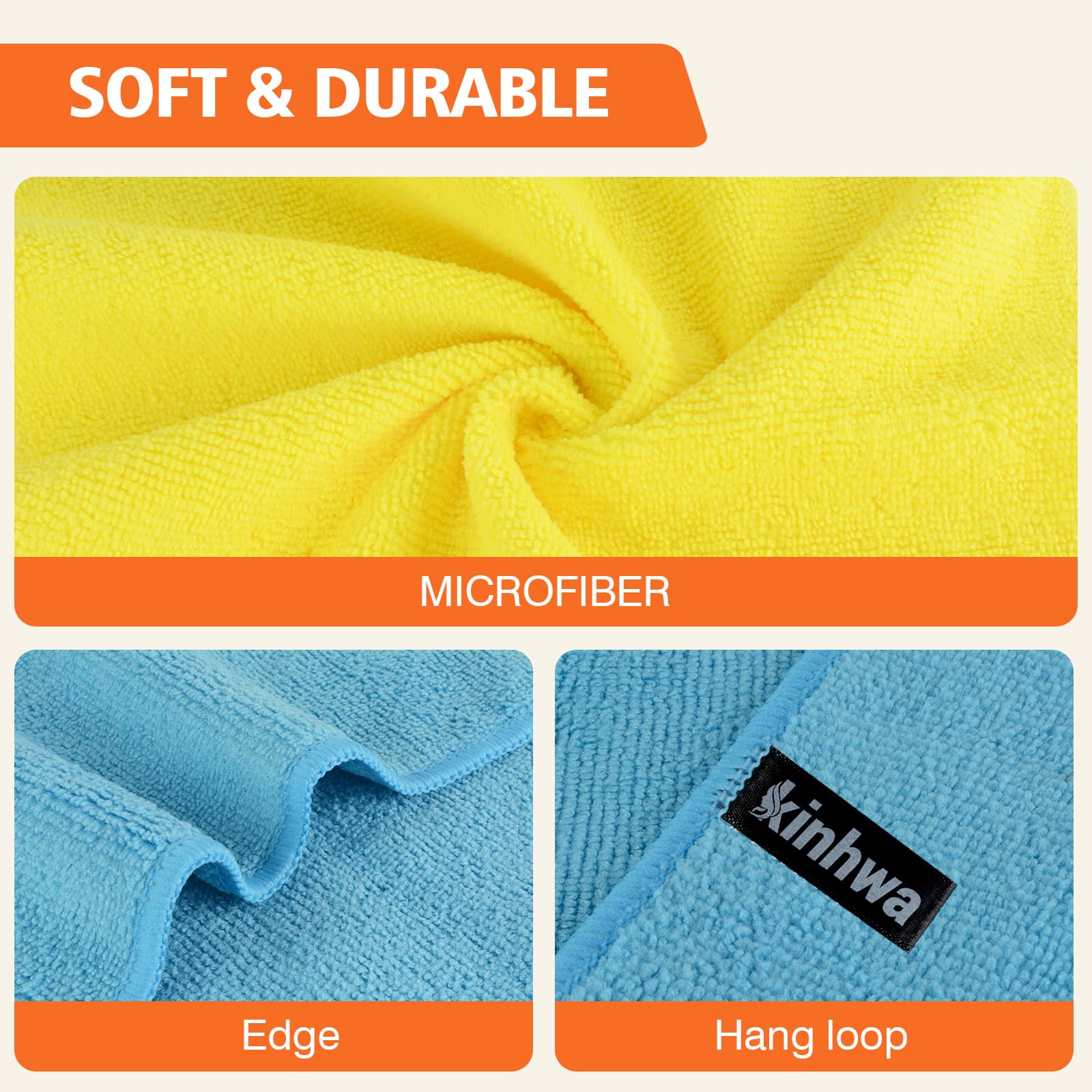 Dish Cloths with Scrub Side (12 Count)