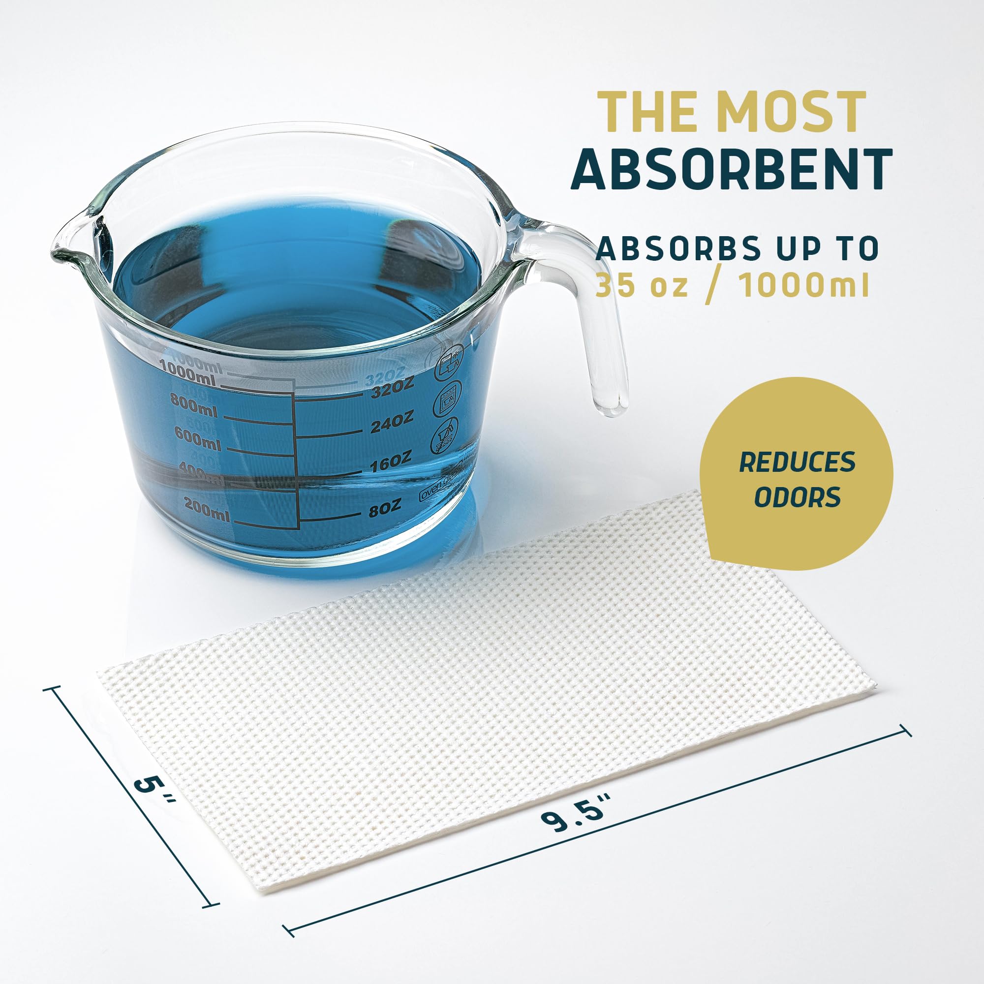 Jasmine Scented Super Absorbent Commode Pads (250 Count)