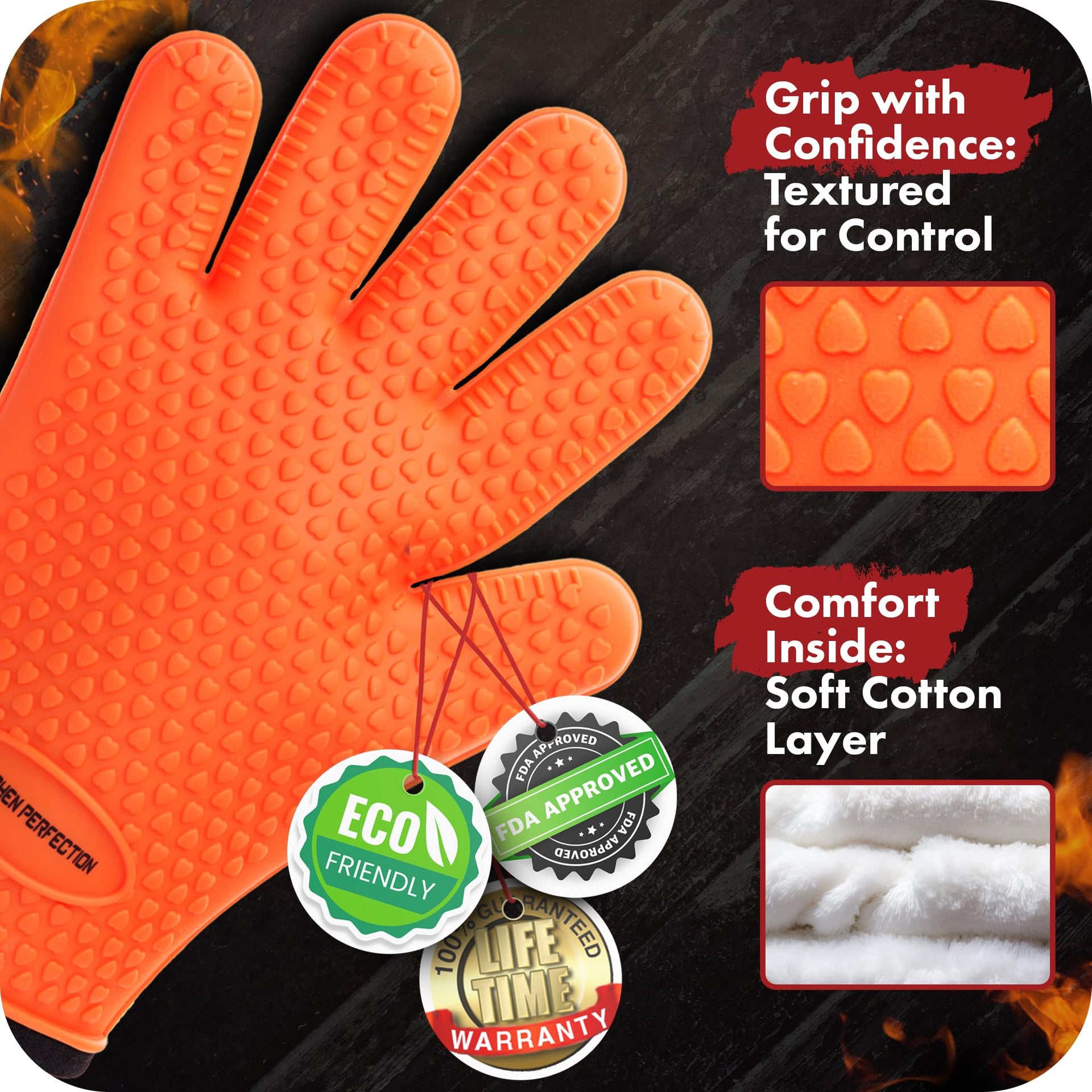 XL Silicone Smoker Oven Gloves (2 Count)