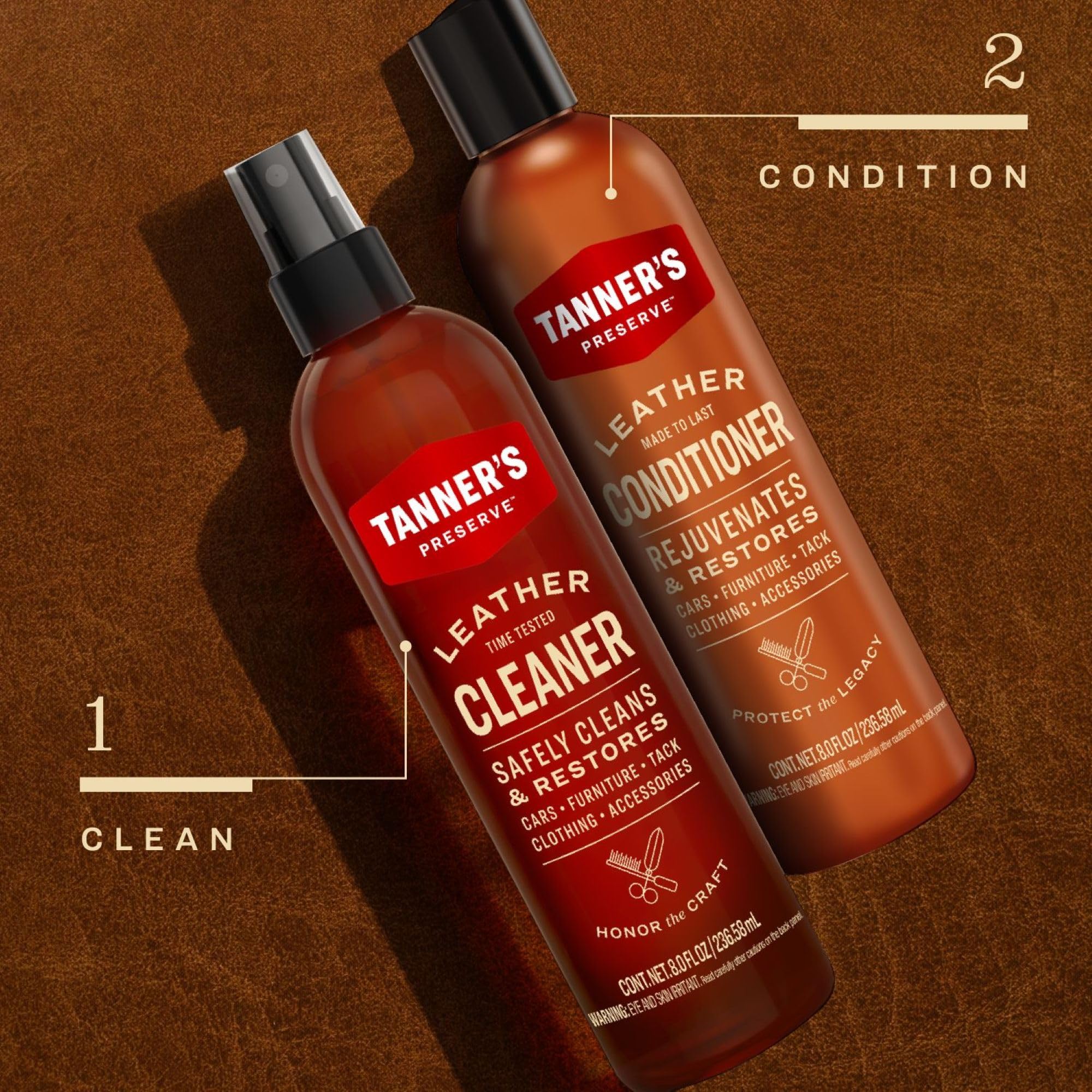 Leather Cleaner & Conditioner Duo Pack