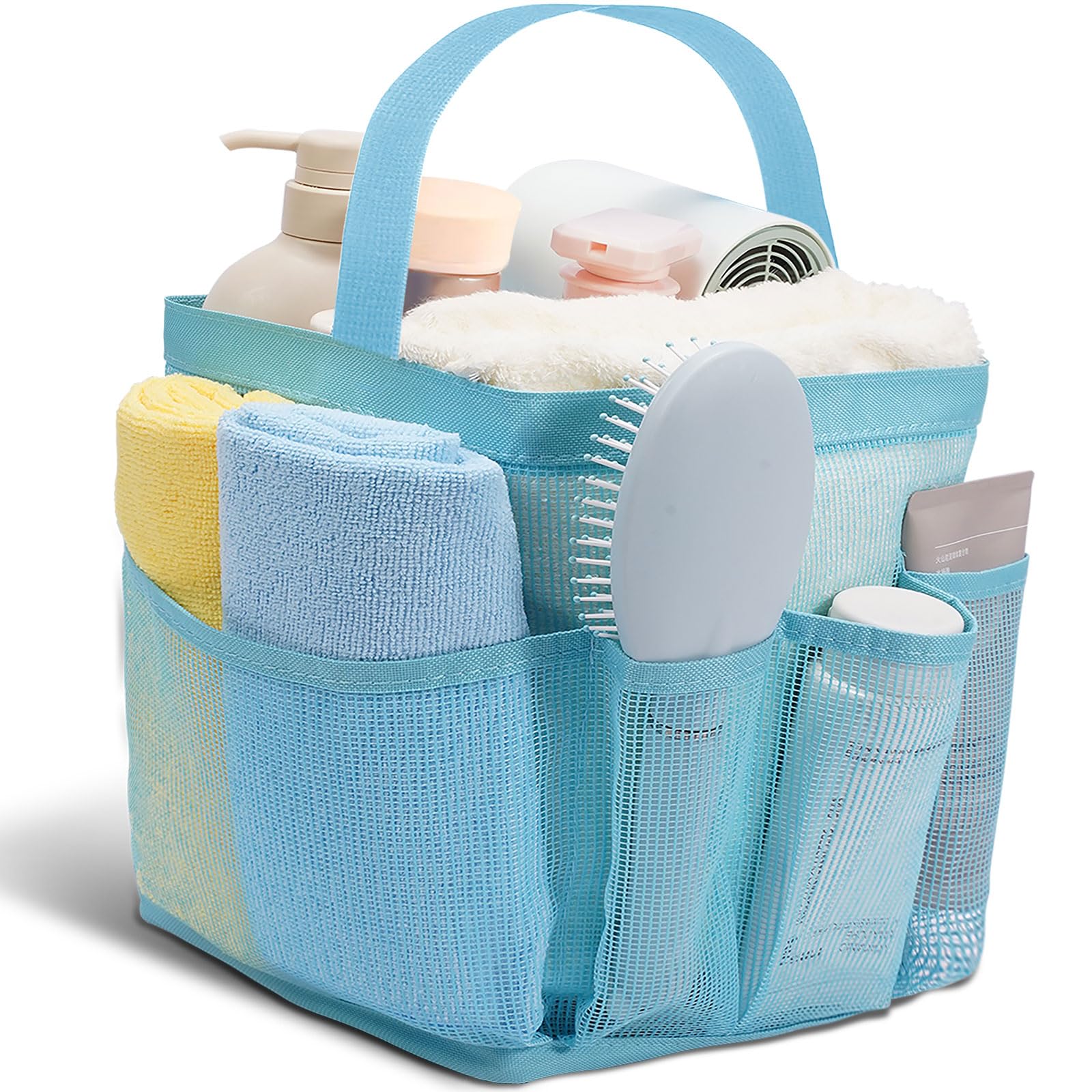 Shower Caddy Portable for College Dorm Room Essentials for Girls with 9 Pockets