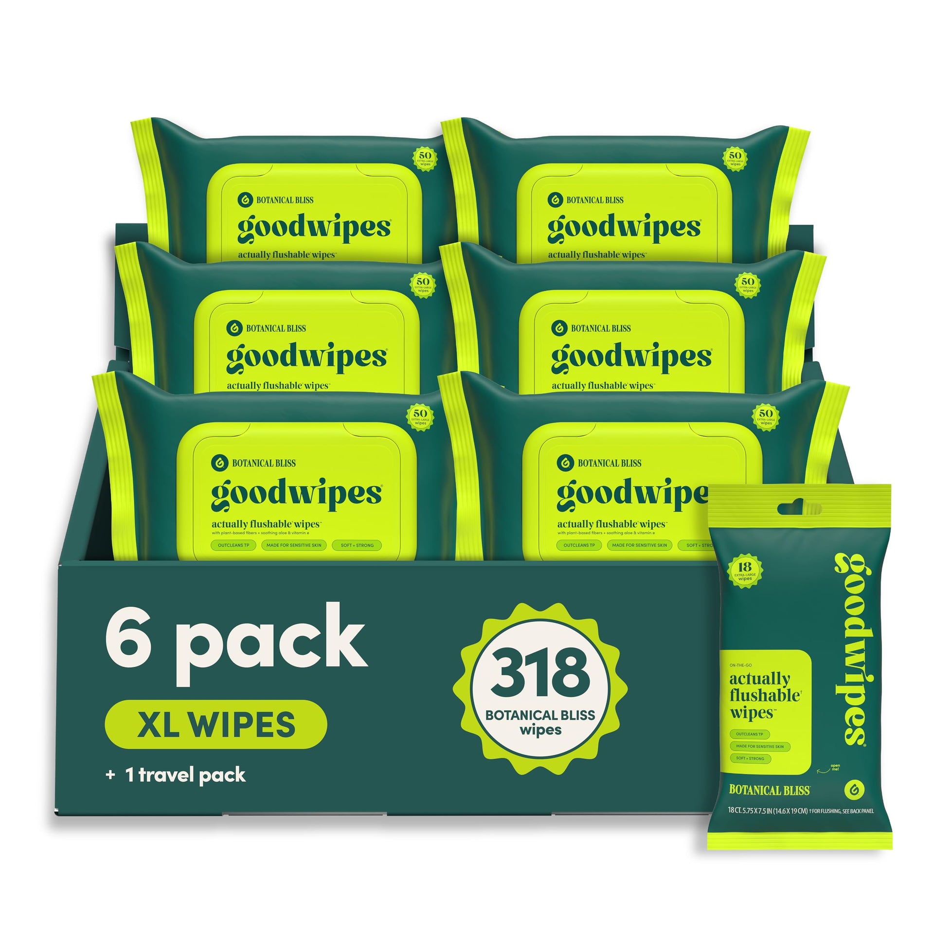 Flushable Wipes (318 Count)