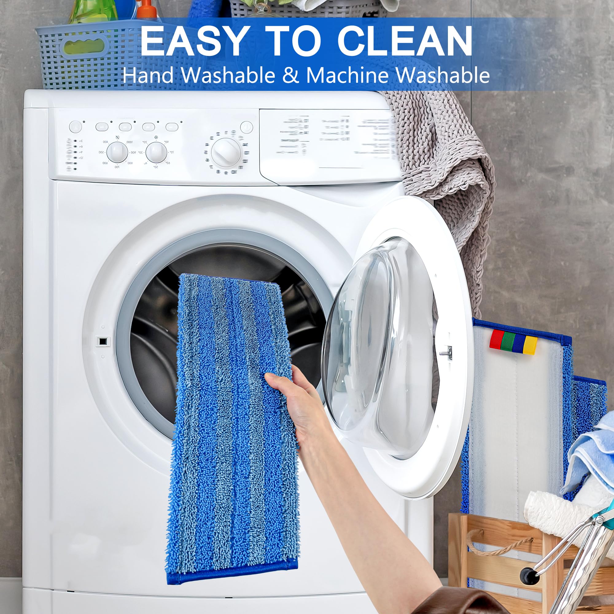 15 Pack Replacement Microfiber Mop Pad (12 Count) - ModHome Supplies