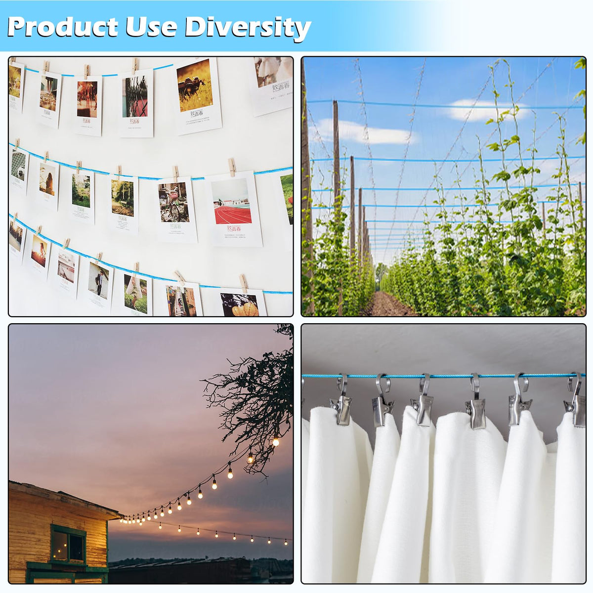 1 8" Clothesline Wire Kit