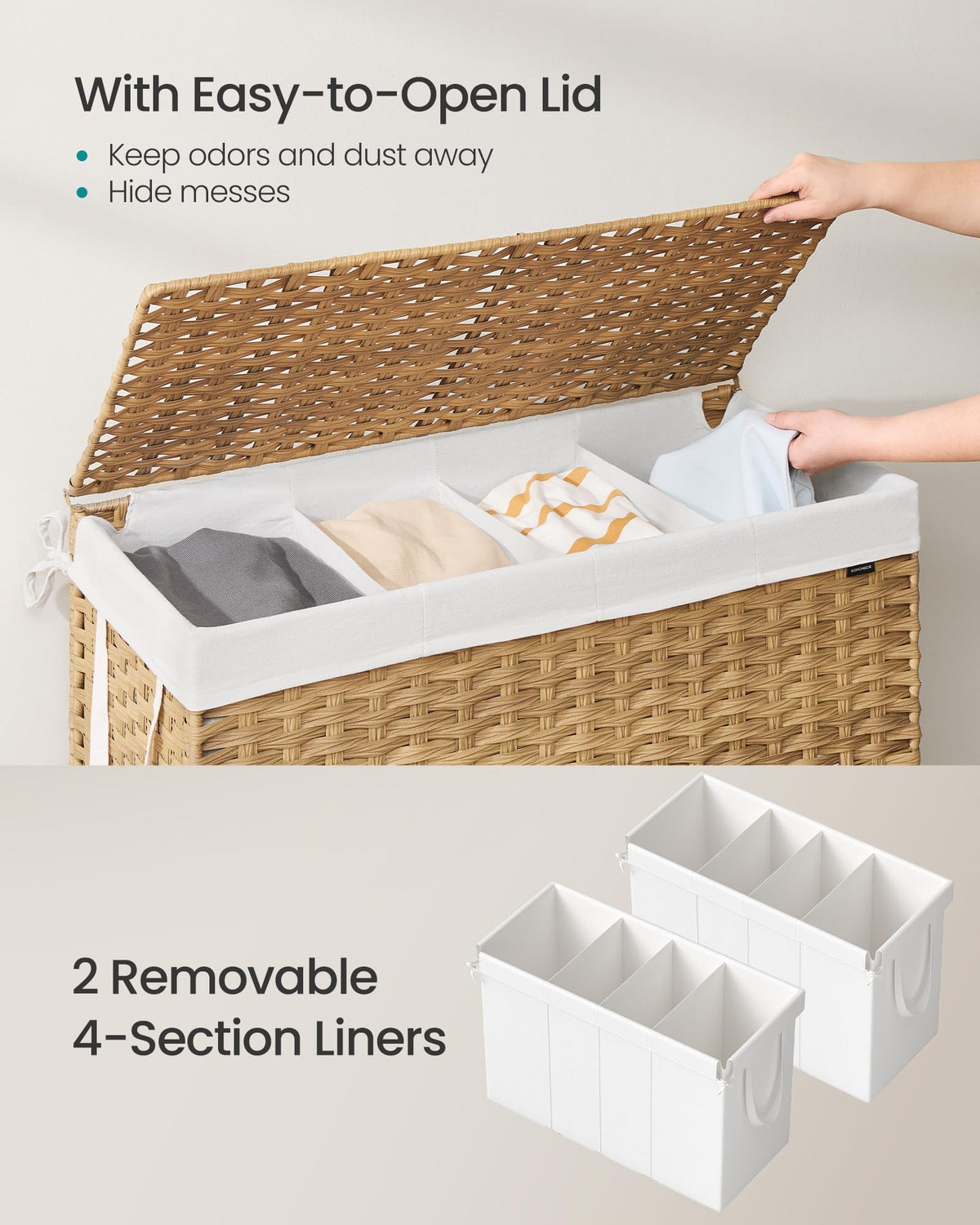 Laundry Hamper with Lid - ModHome Supplies