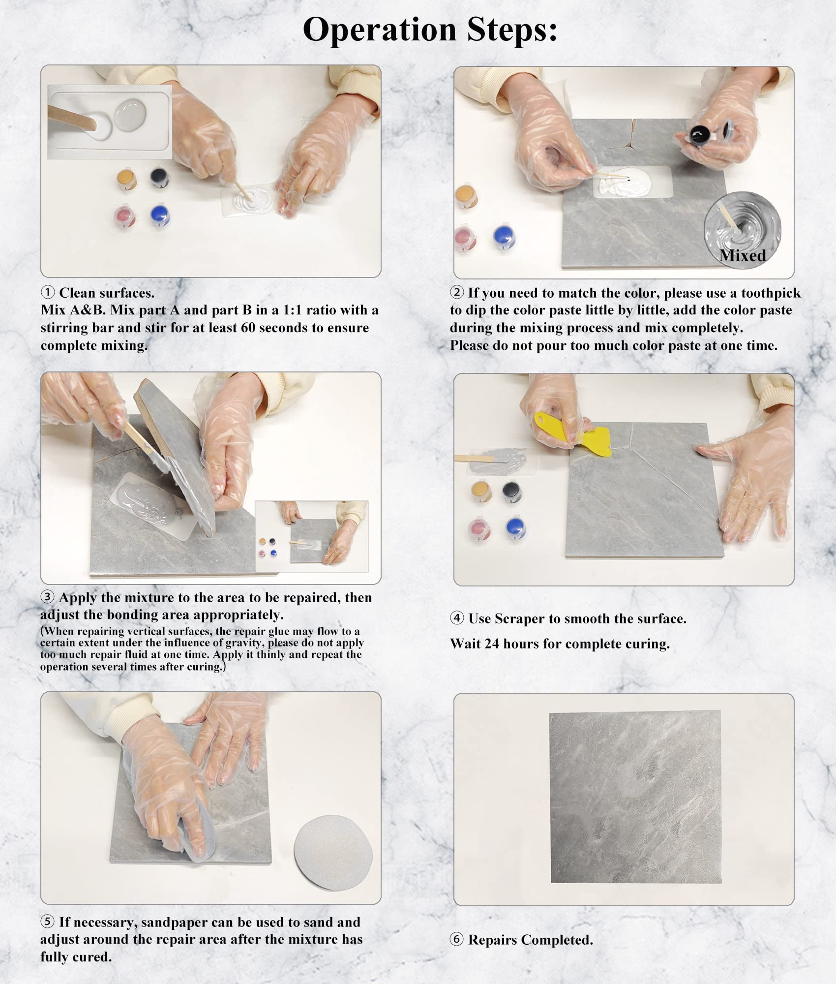 Tub Tile and Shower Repair Kit