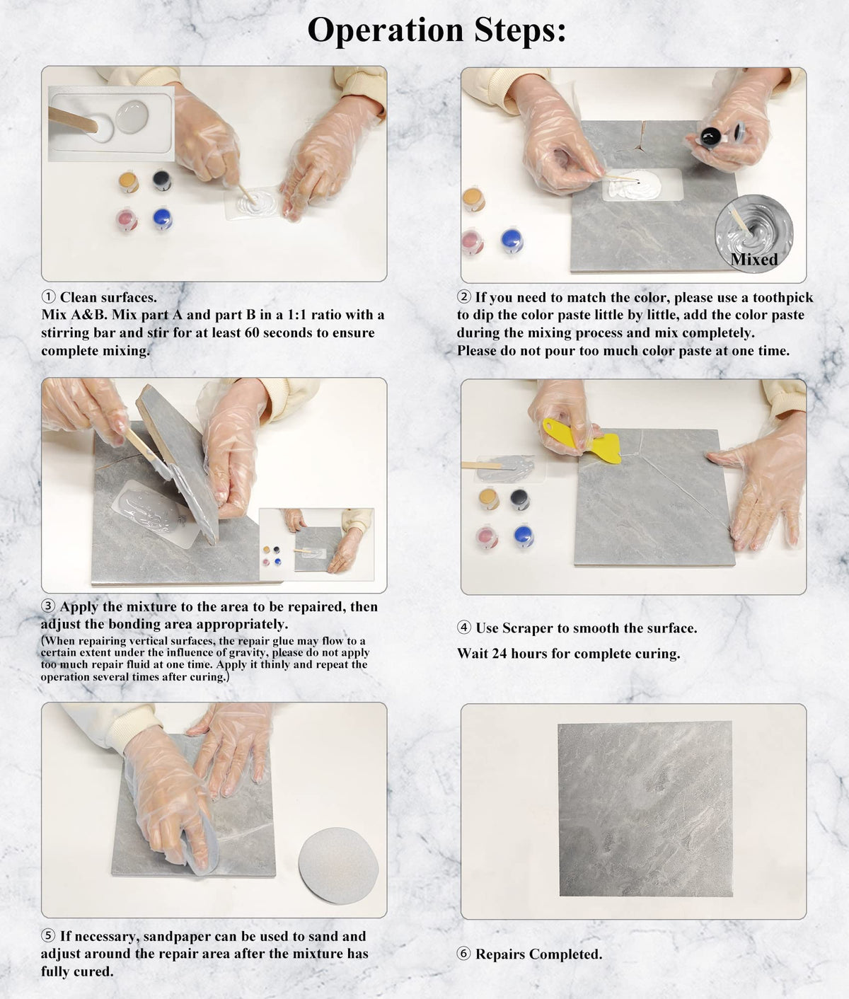 Tub Tile and Shower Repair Kit