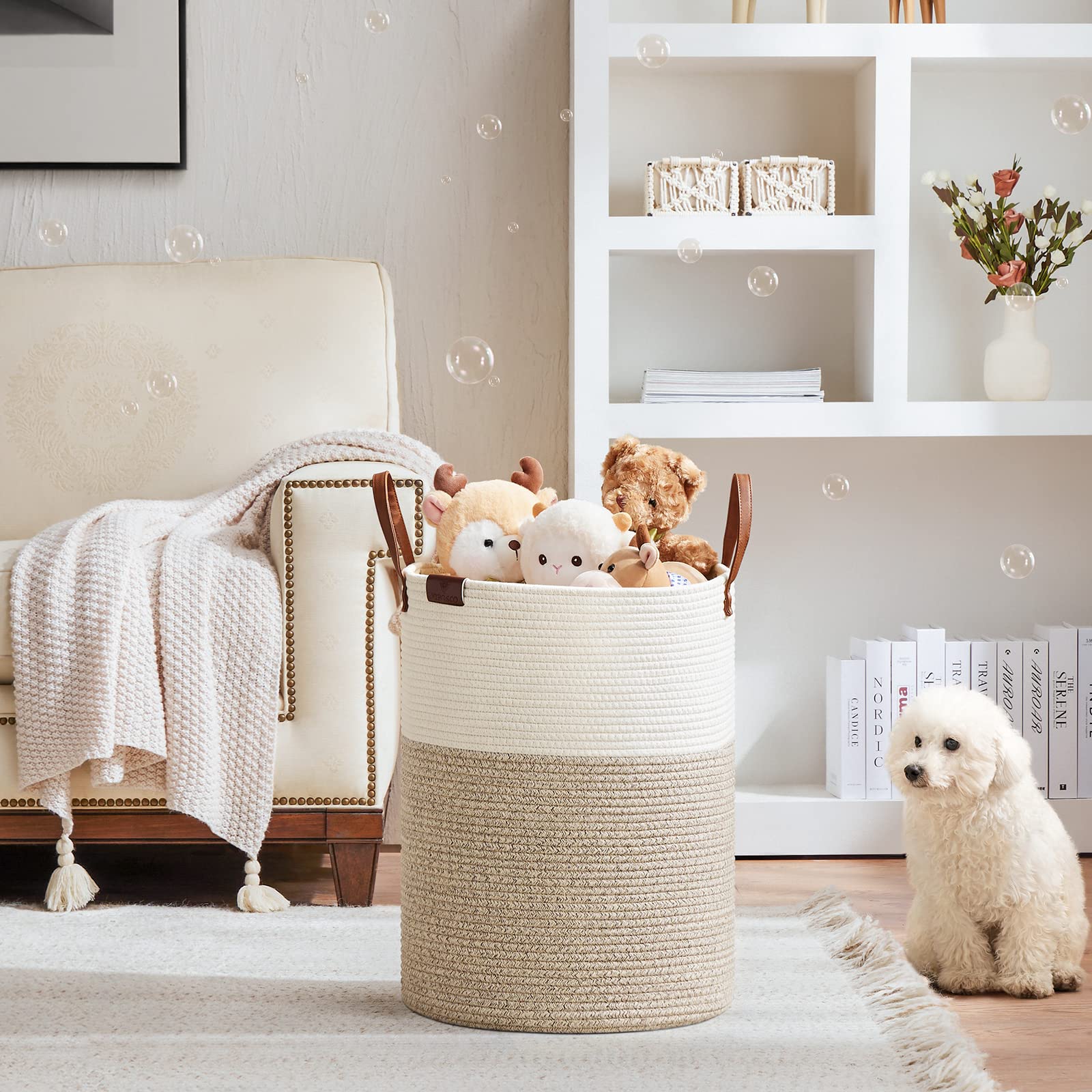 53L Tall Woven Rope Laundry Hamper (1792.1432 Fl Oz) - ModHome Supplies