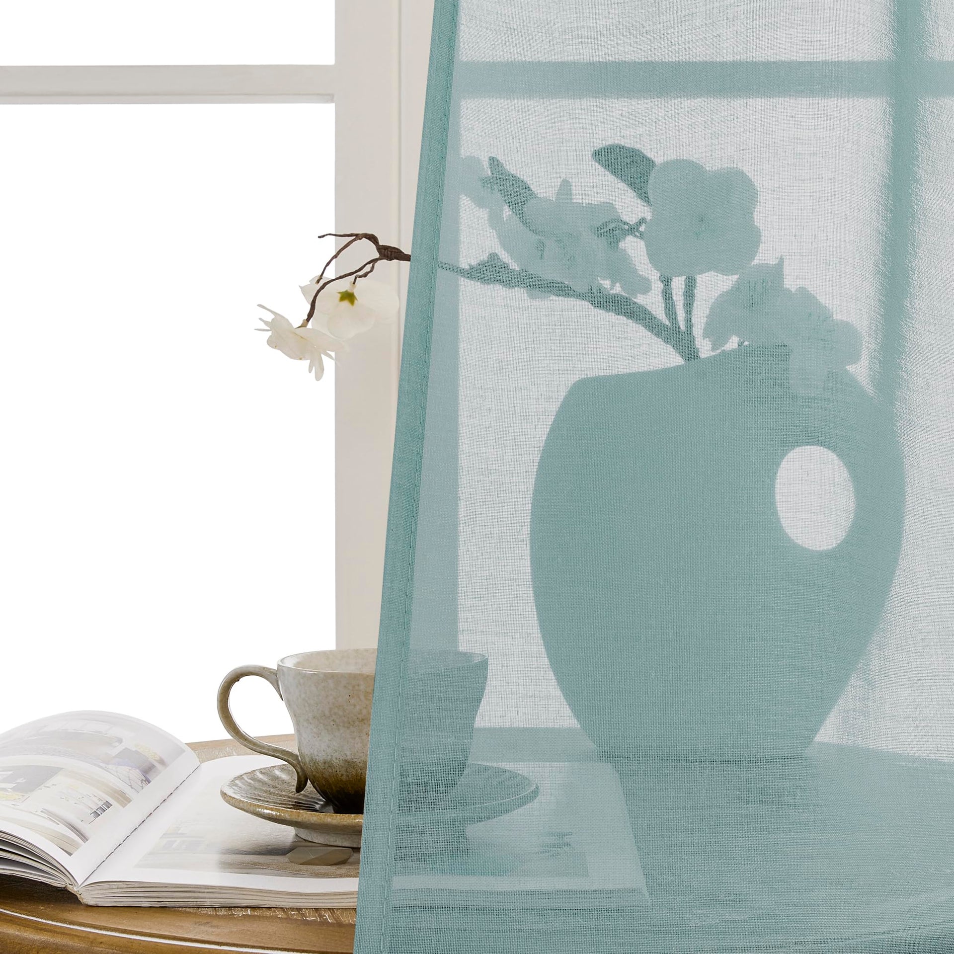 Sheer Door Curtains Closet Linen Textured Curtain Sheers Doorway Light Filtering Voile Patio Glass Door Rod Pocket Curtains French Doors