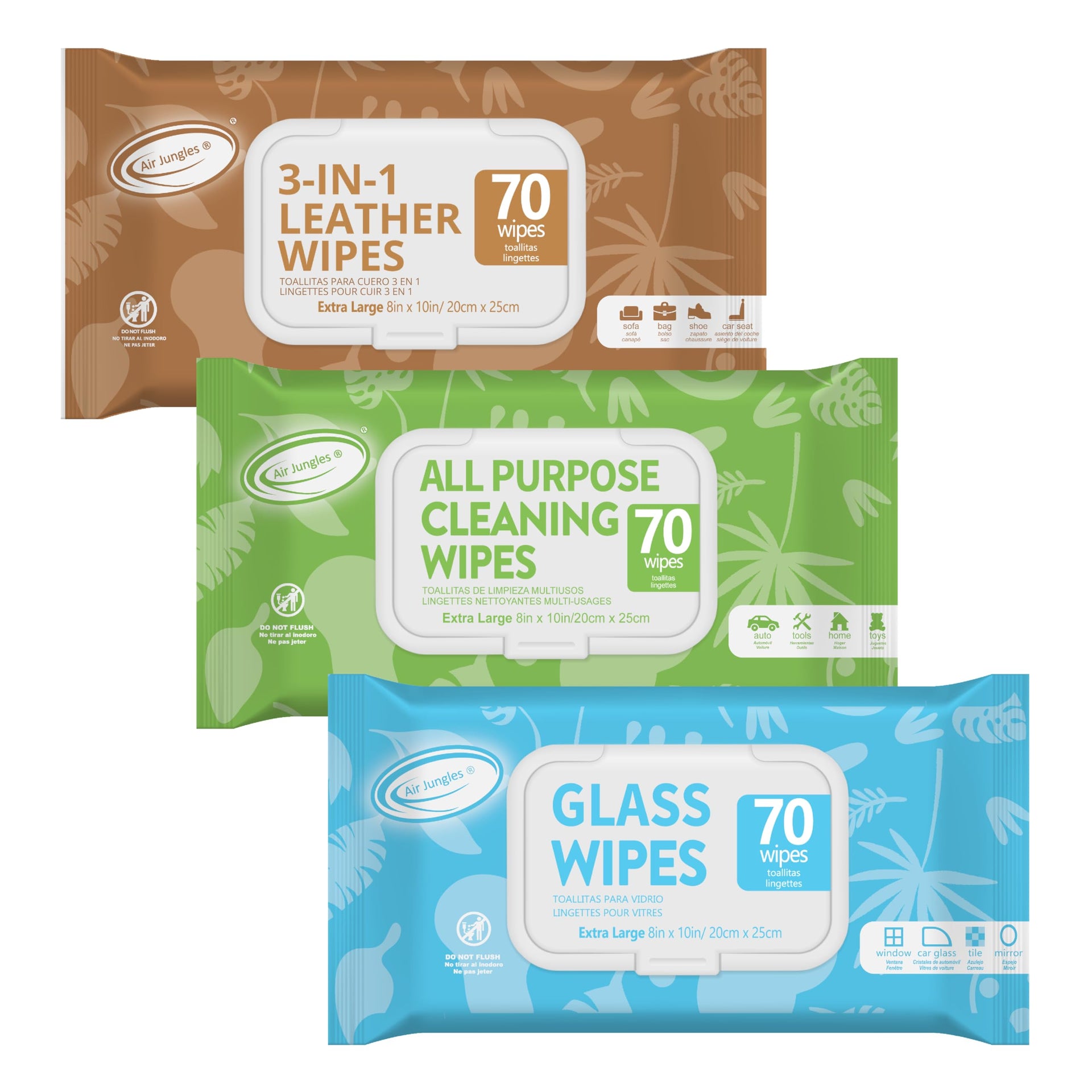 Car Interior Cleaning Wipes Set 210 Count