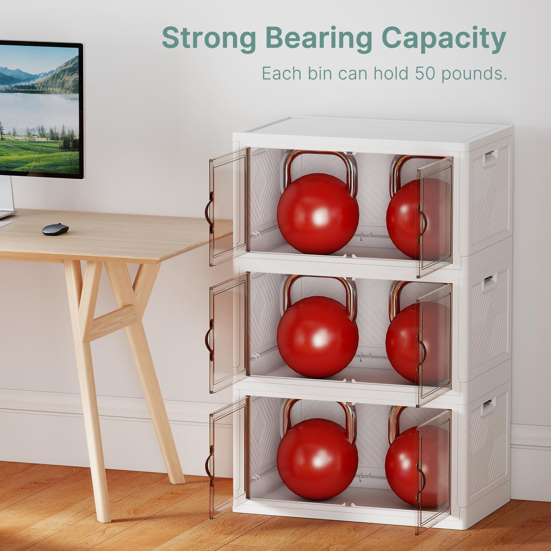 336QT Lockable Storage Bins with Lids