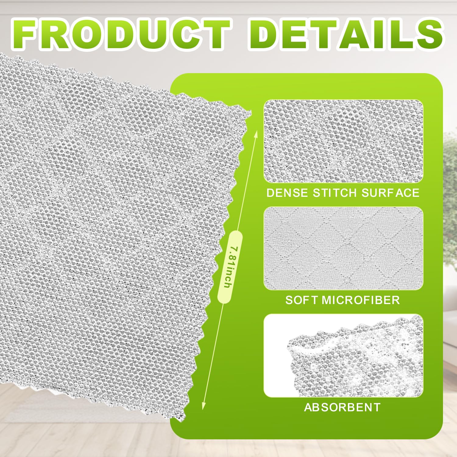 12 Pcs Multipurpose Wire Dishwashing Rag (12 Count)