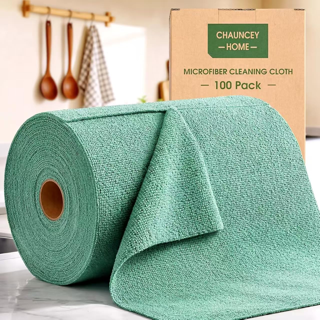 Microfiber Cleaning Cloth Roll (100 Count)