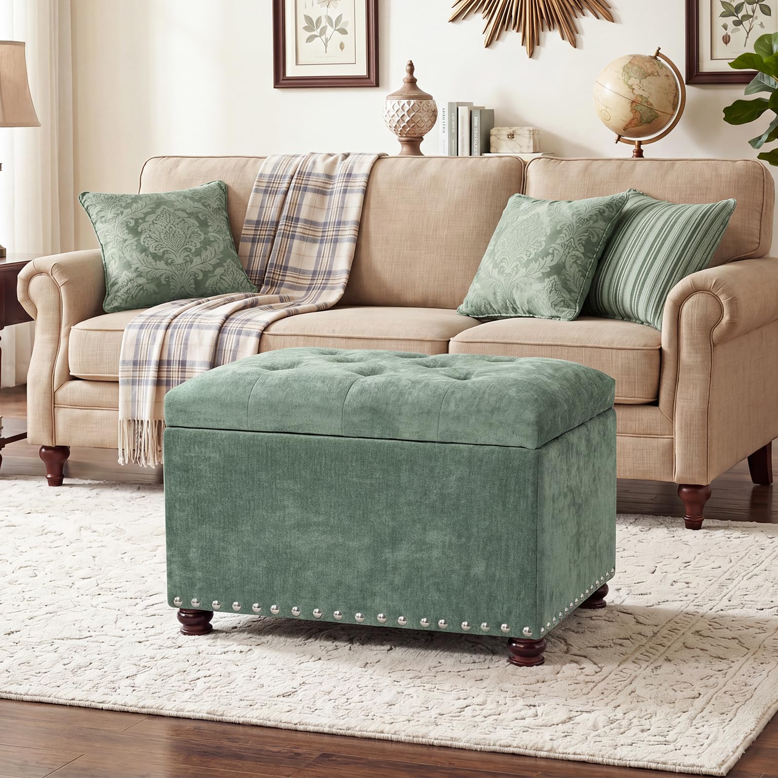24" Storage Ottoman