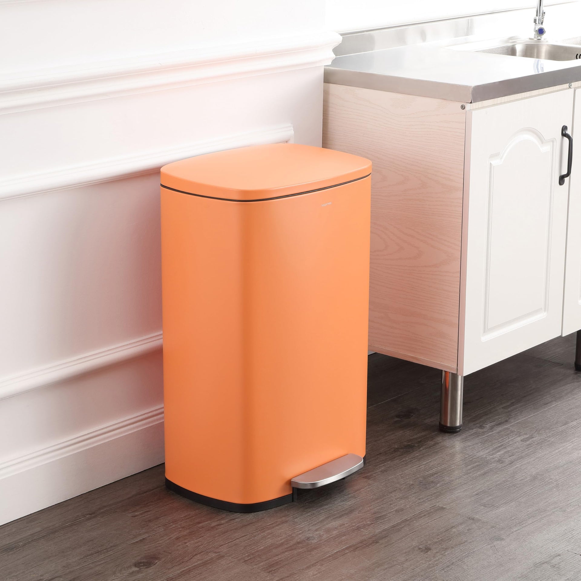 Connor 2 Piece Iron Trash Can (2 Count)
