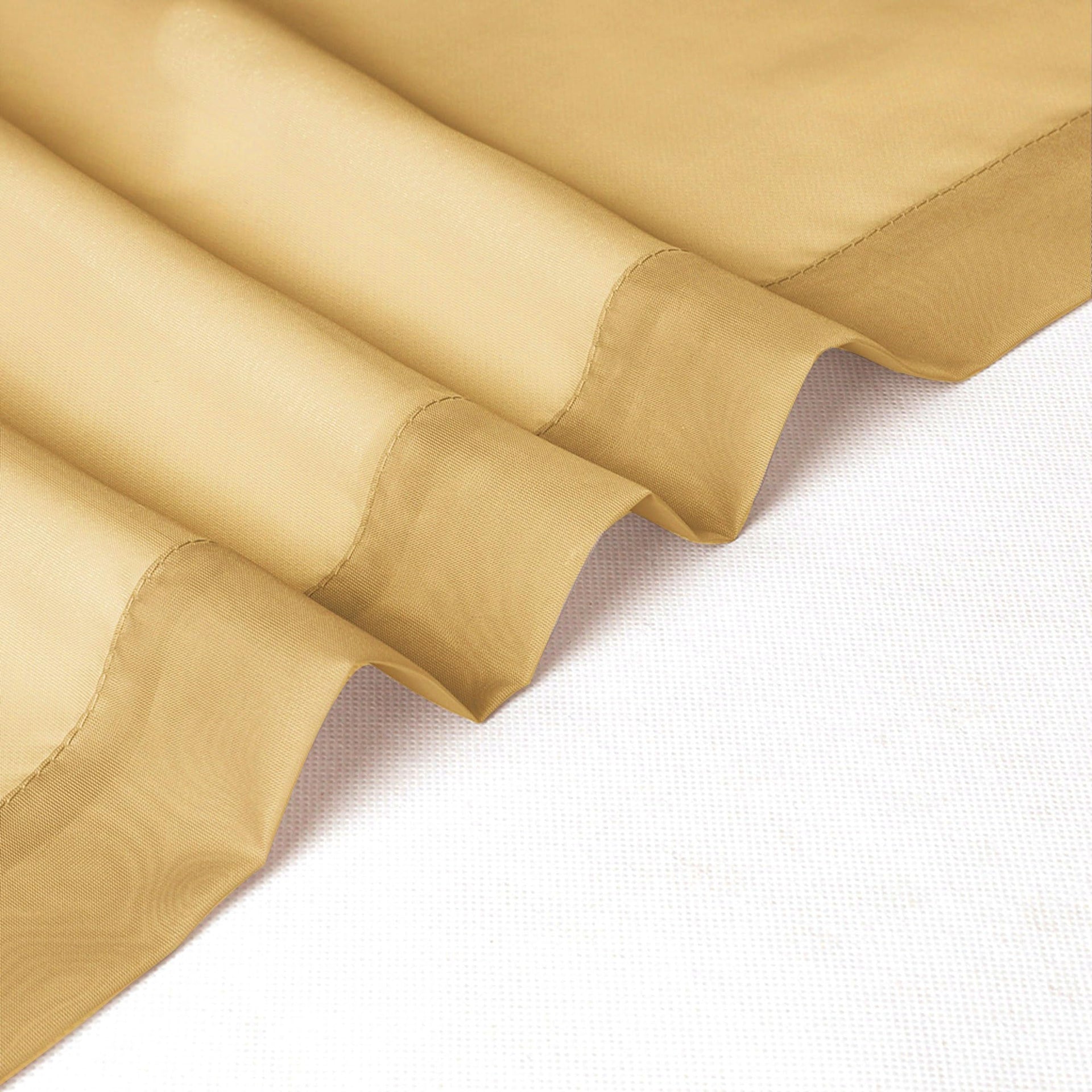 Gold Sheer Curtains 30 inch Length 2 Panels (2 Count)