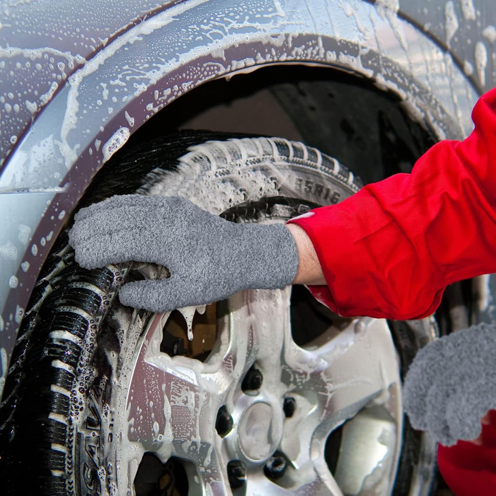 6 Pairs Microfiber Dusting Gloves