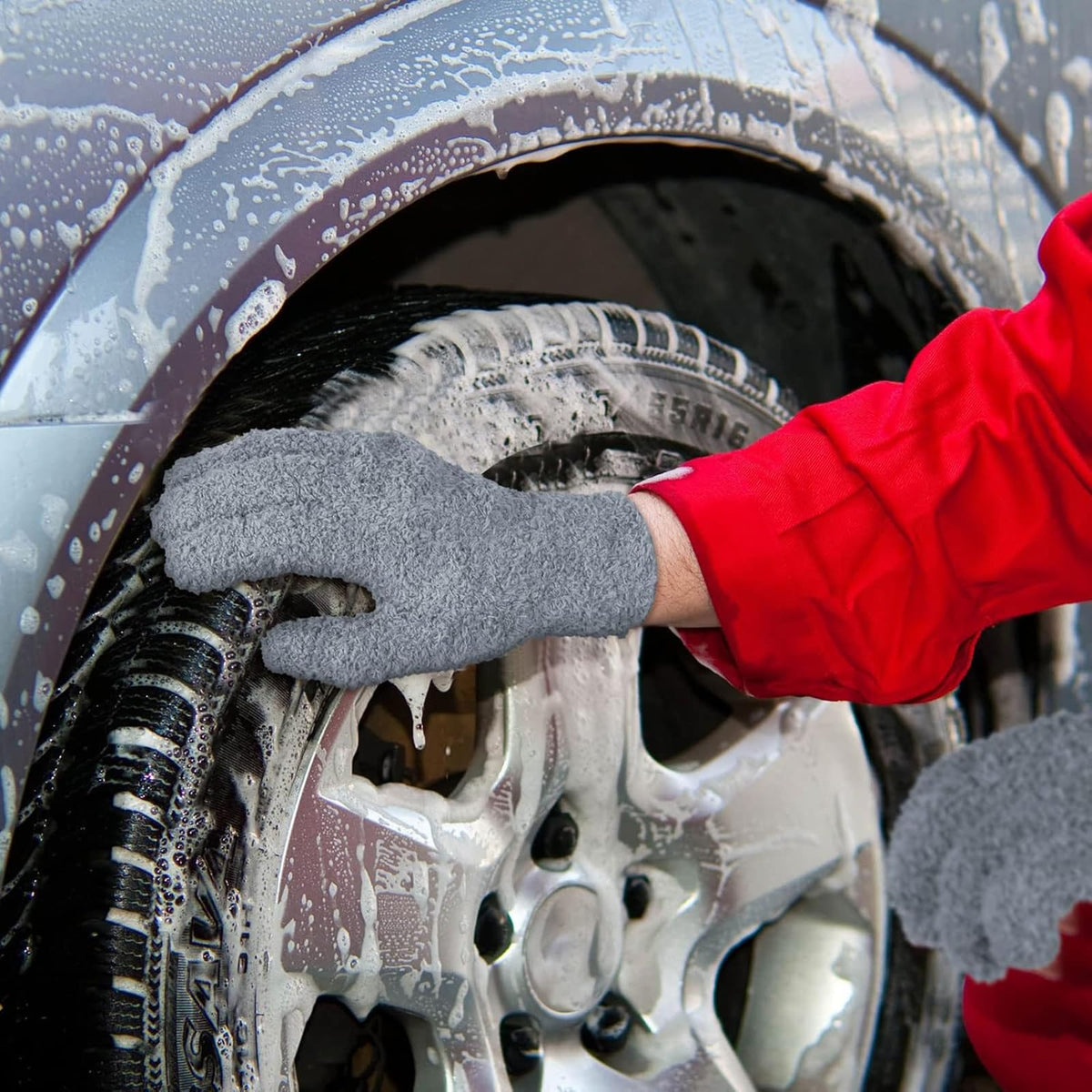 6 Pairs Microfiber Dusting Gloves