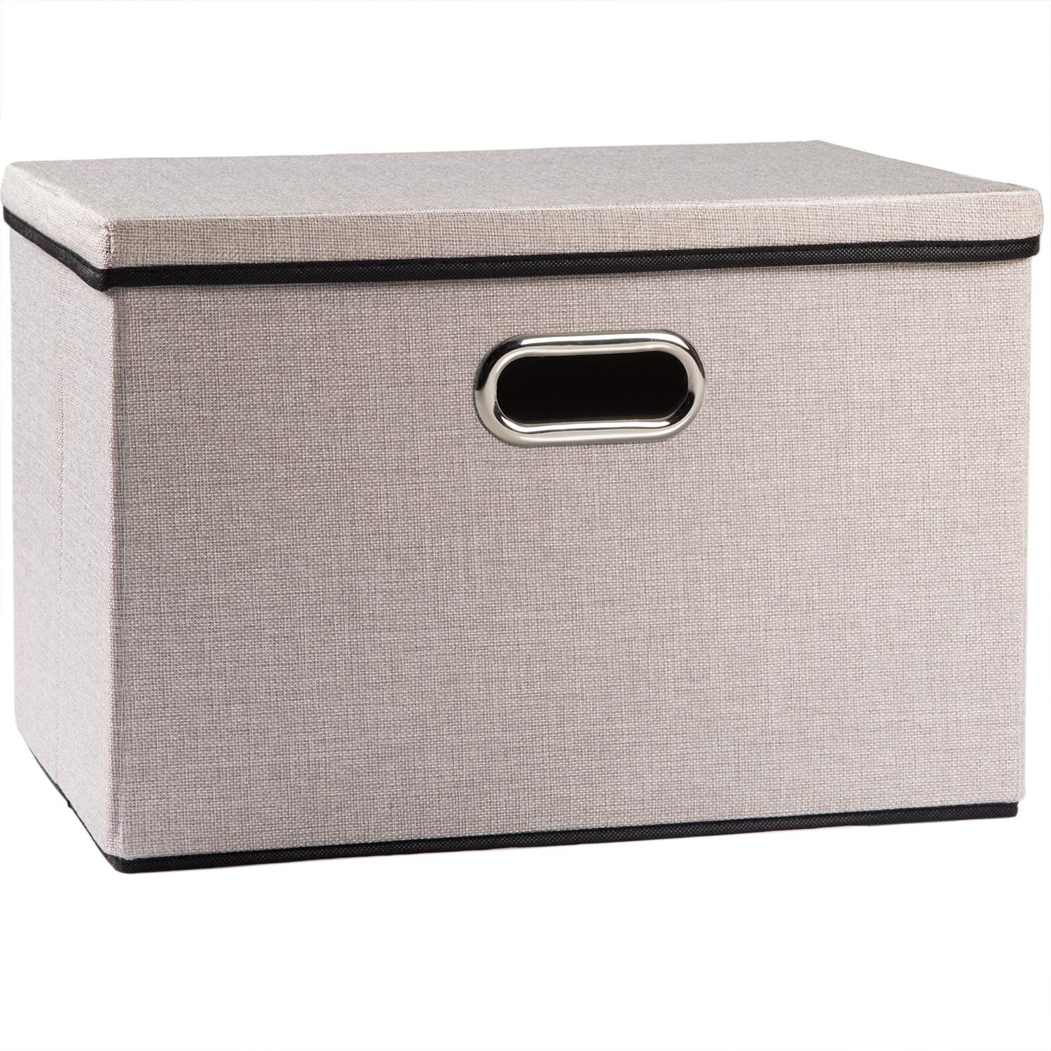 Large Foldable Storage Bin with Lid [1