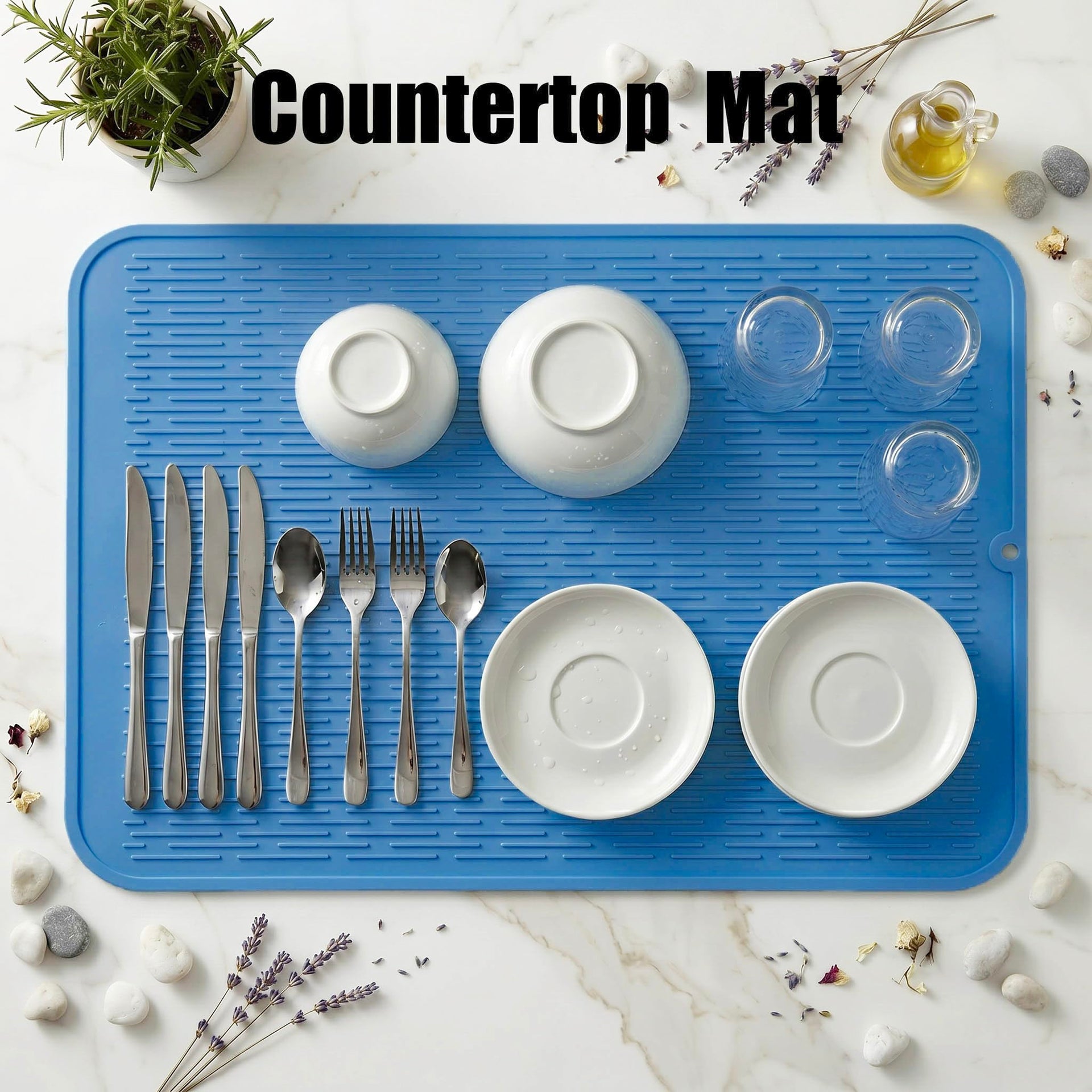 Silicone Dish Drying Mat for Multiple Usage