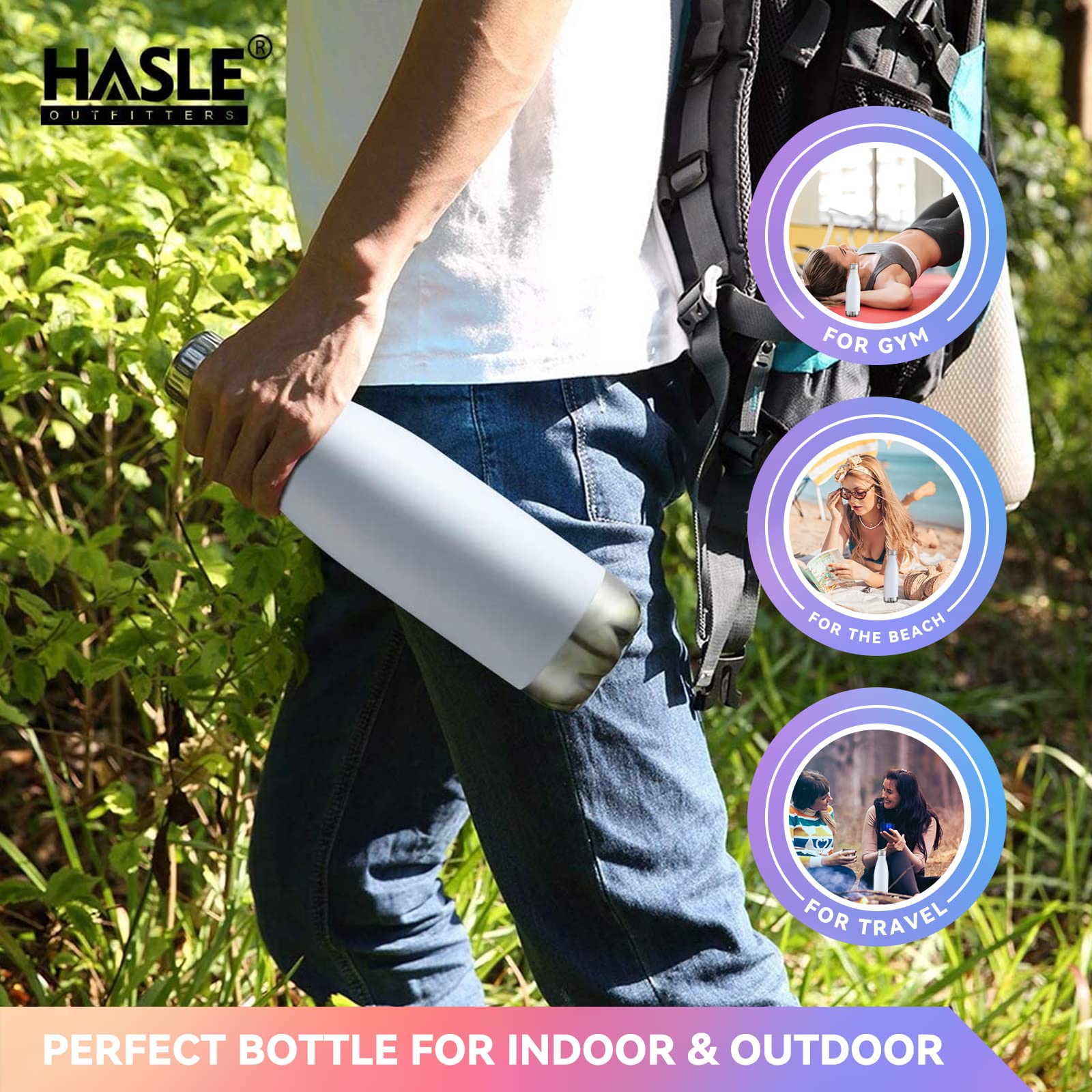 17oz Stainless Steel Water Bottles