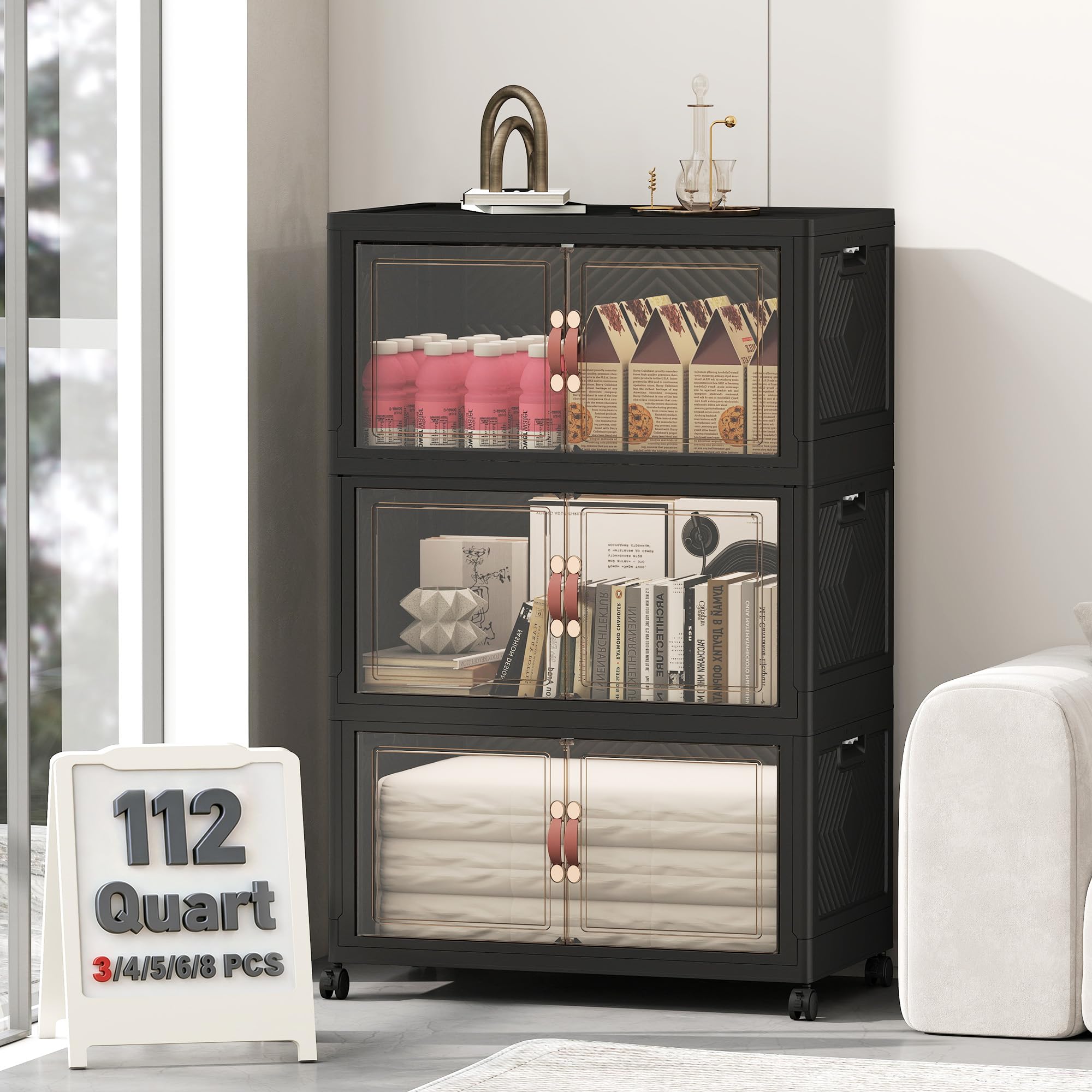 336QT Lockable Storage Bins with Lids