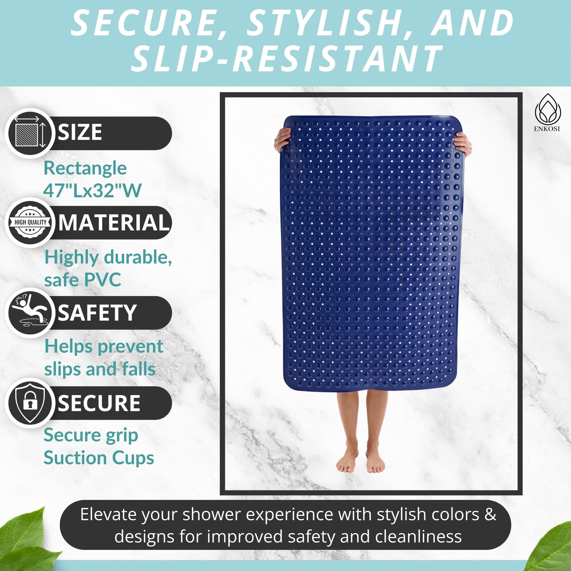 Extra Large Shower Mat Non Slip