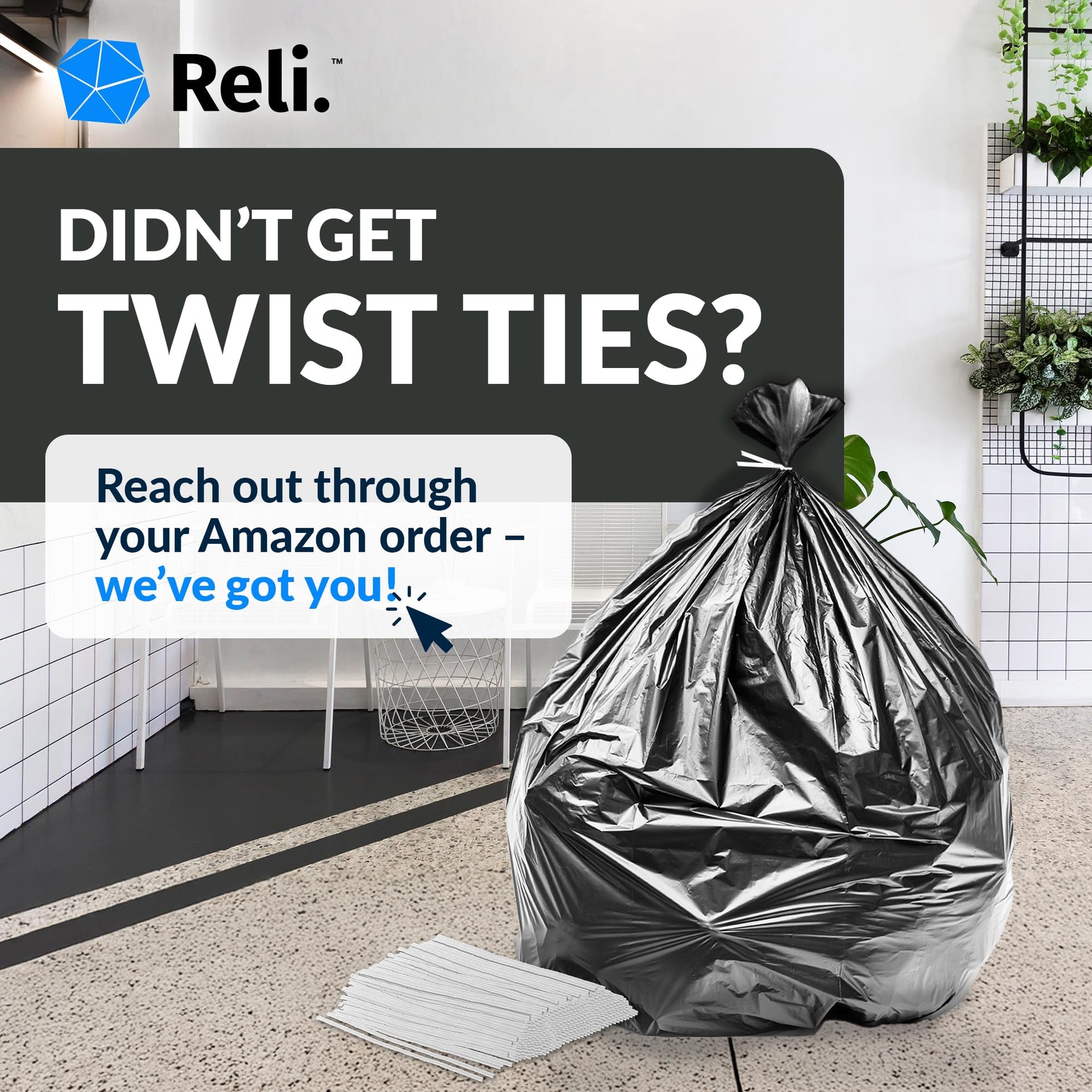 65 Gallon Trash Bags Heavy Duty (120 Count)