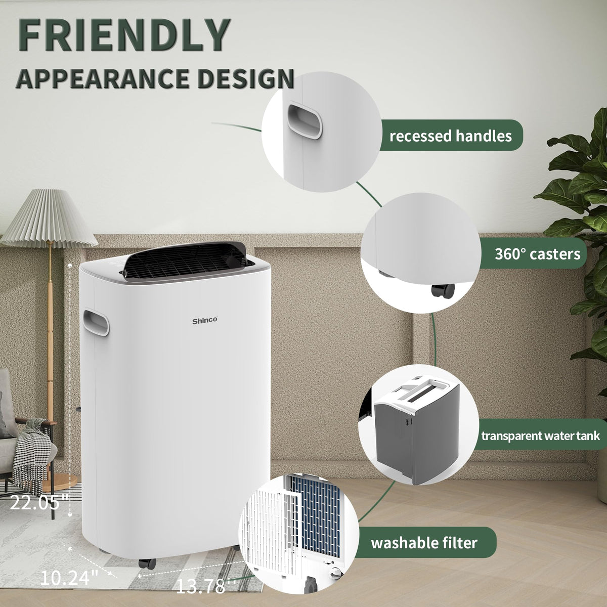 86 Pints Dehumidifier for Home and Basements
