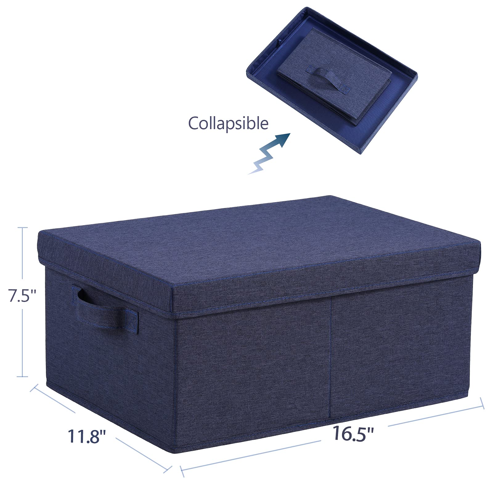 Foldable Storage Bins with Lids (2 Count)