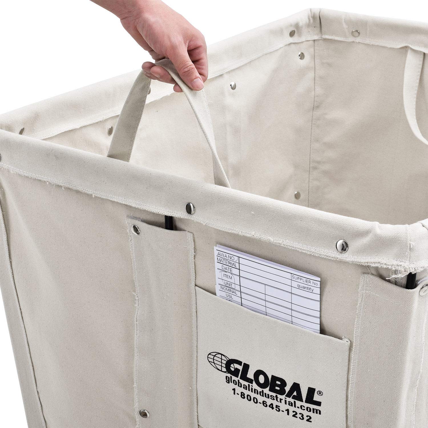 12 Bushel Canvas Basket Bulk Truck