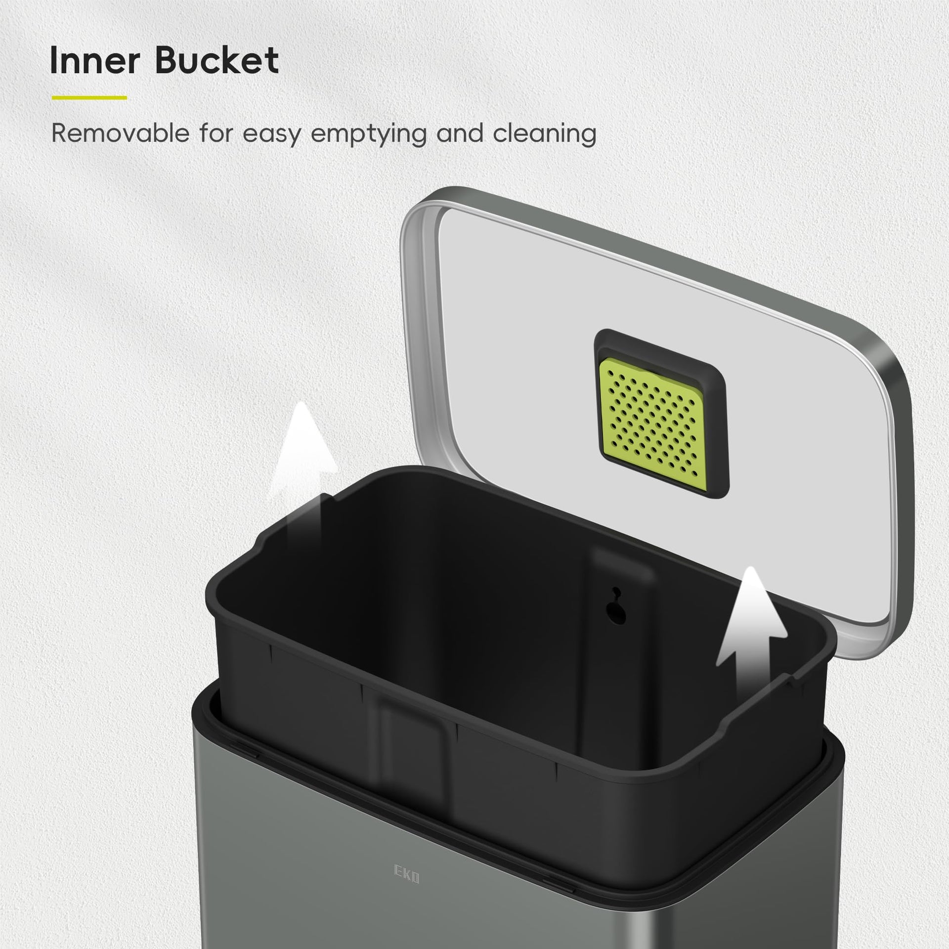 Madison Nardo Grey Stainless Steel 13.2 Gal