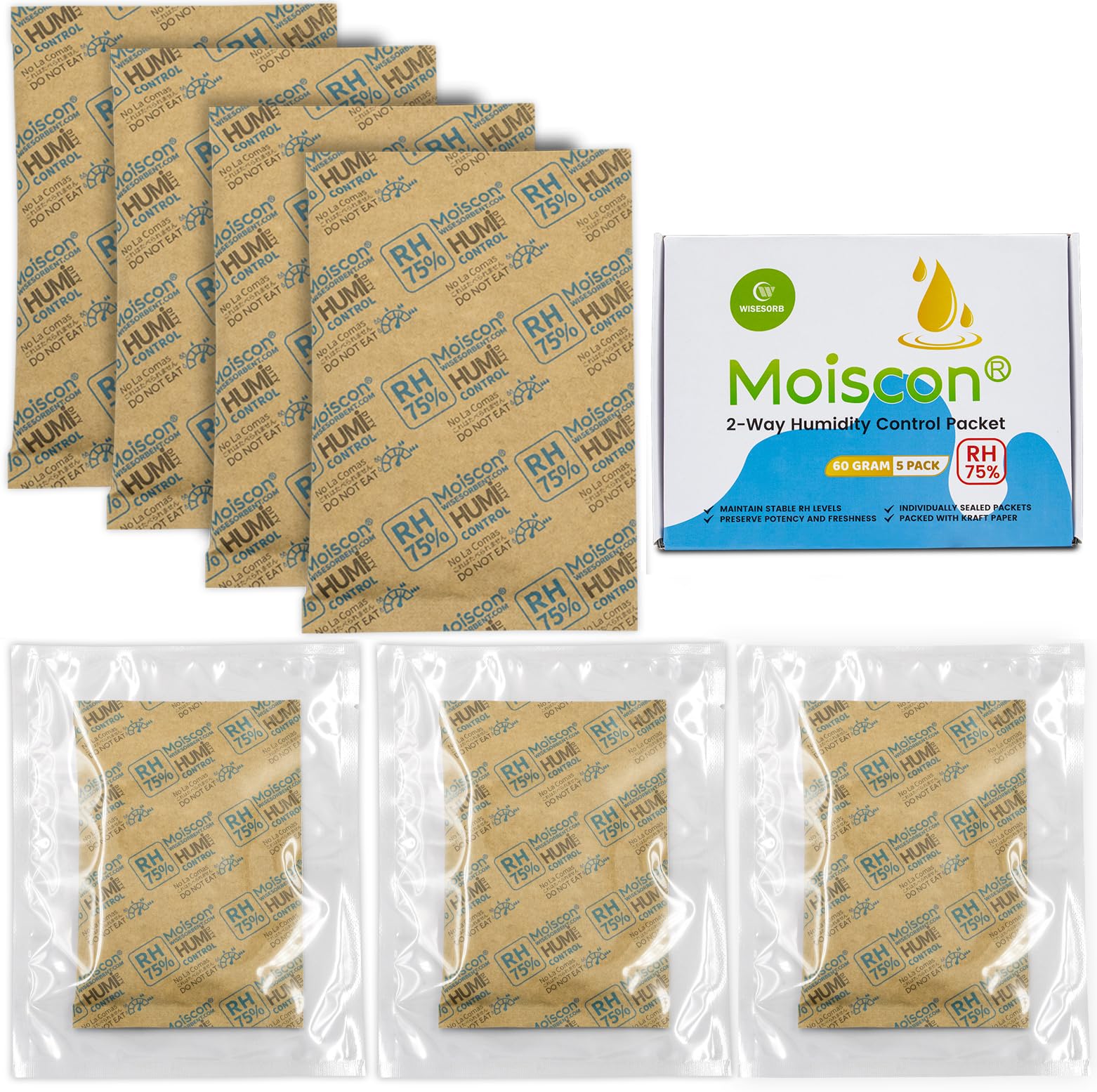 75% Two Way Humidity Control Packs