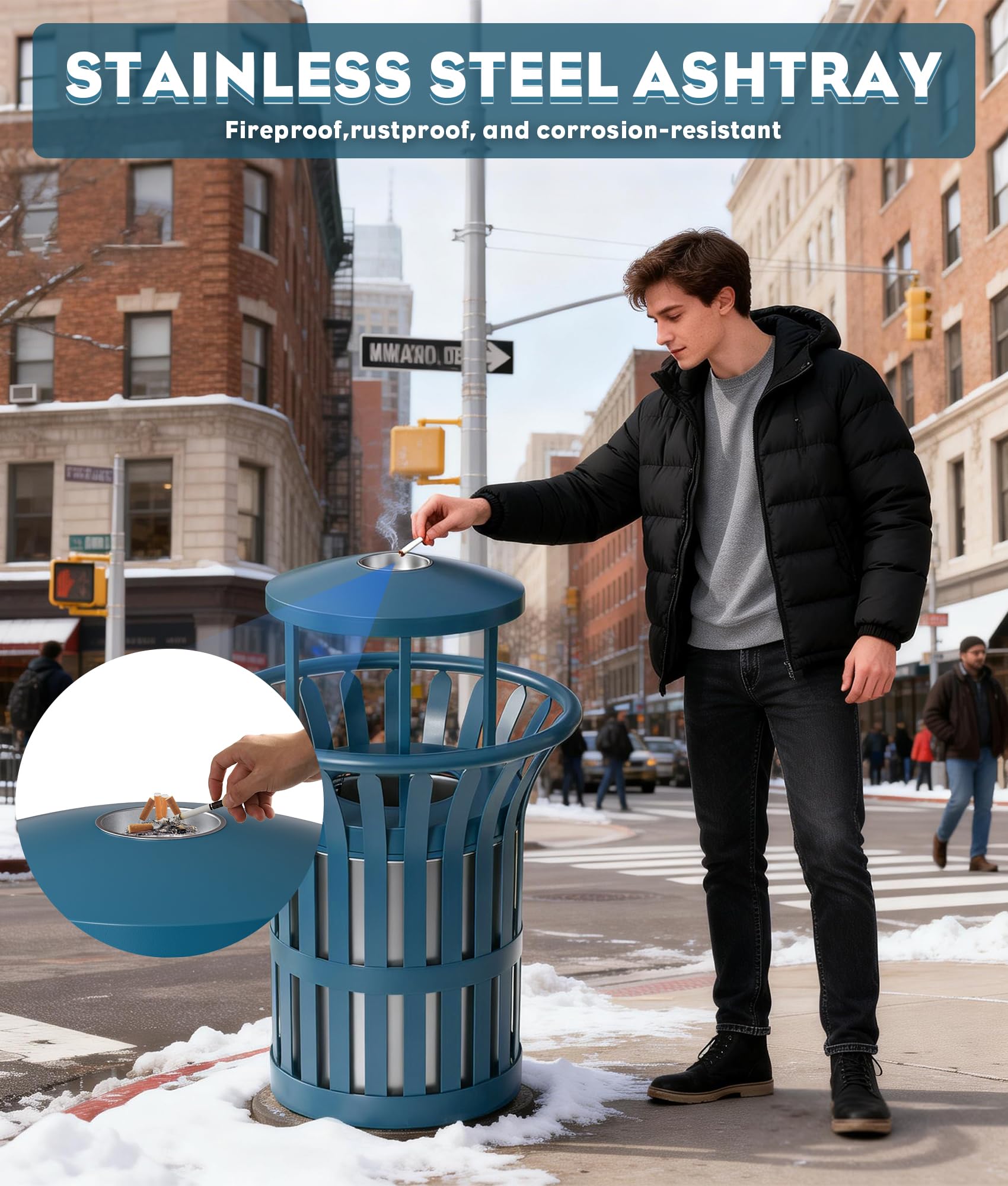Outdoor Trash Can Commercial