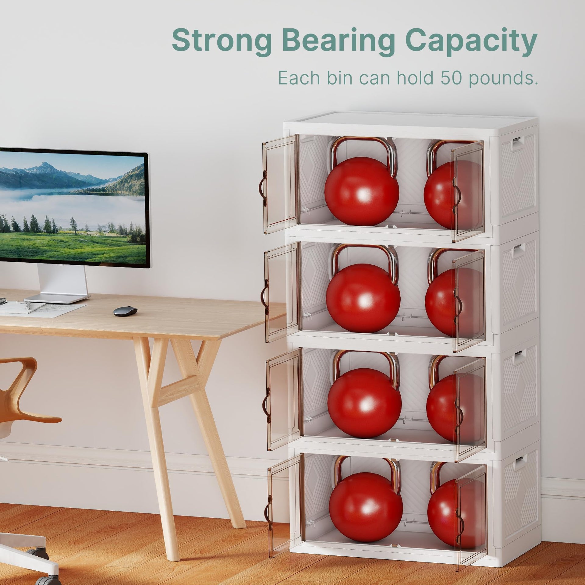 896QT Lockable Plastic Storage Bins