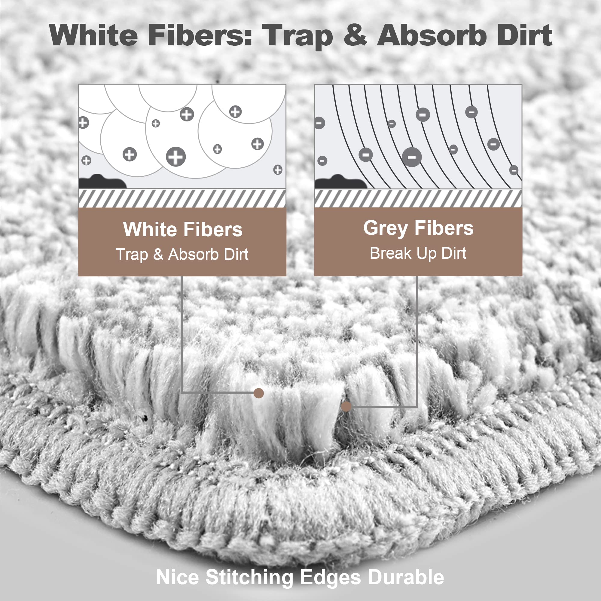 Microfiber Replacement Pad for 15" Flat Mop System