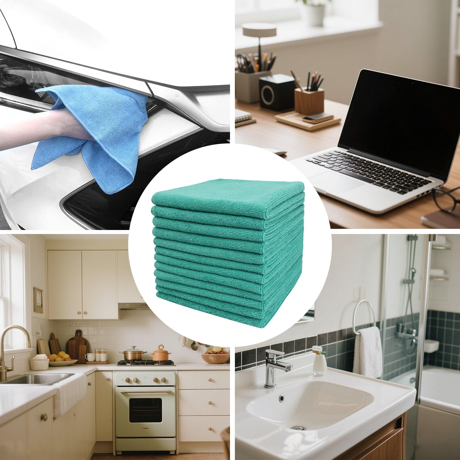 Microfiber Cleaning Cloth (12 Count)