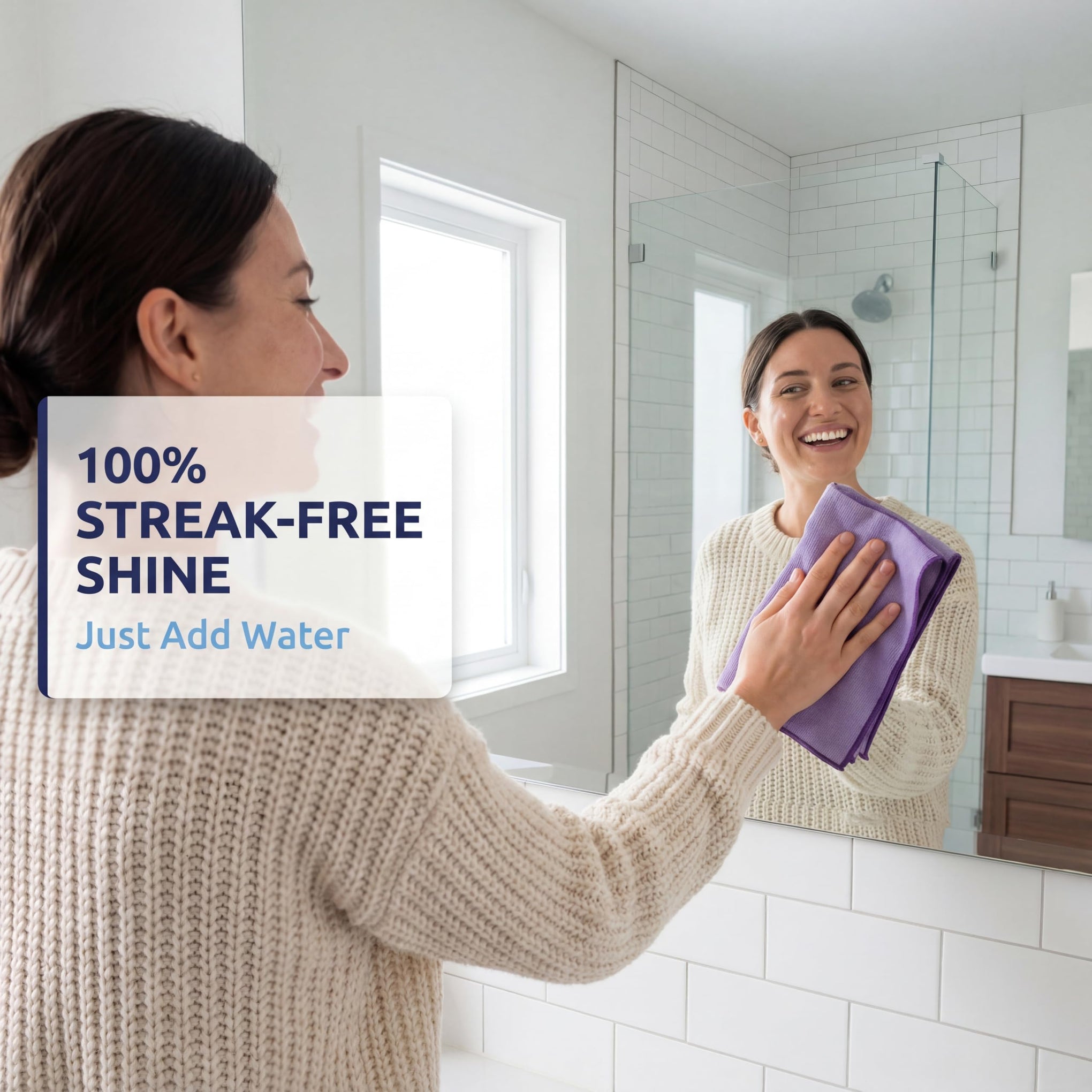 Pure Sky Window & Glass Cleaning Cloth Patented DUO
