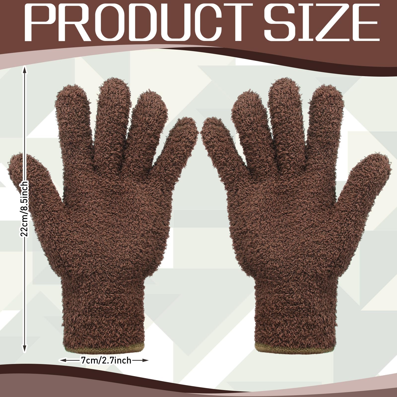 2 Pairs Microfiber Gloves for Plants (2 Count)