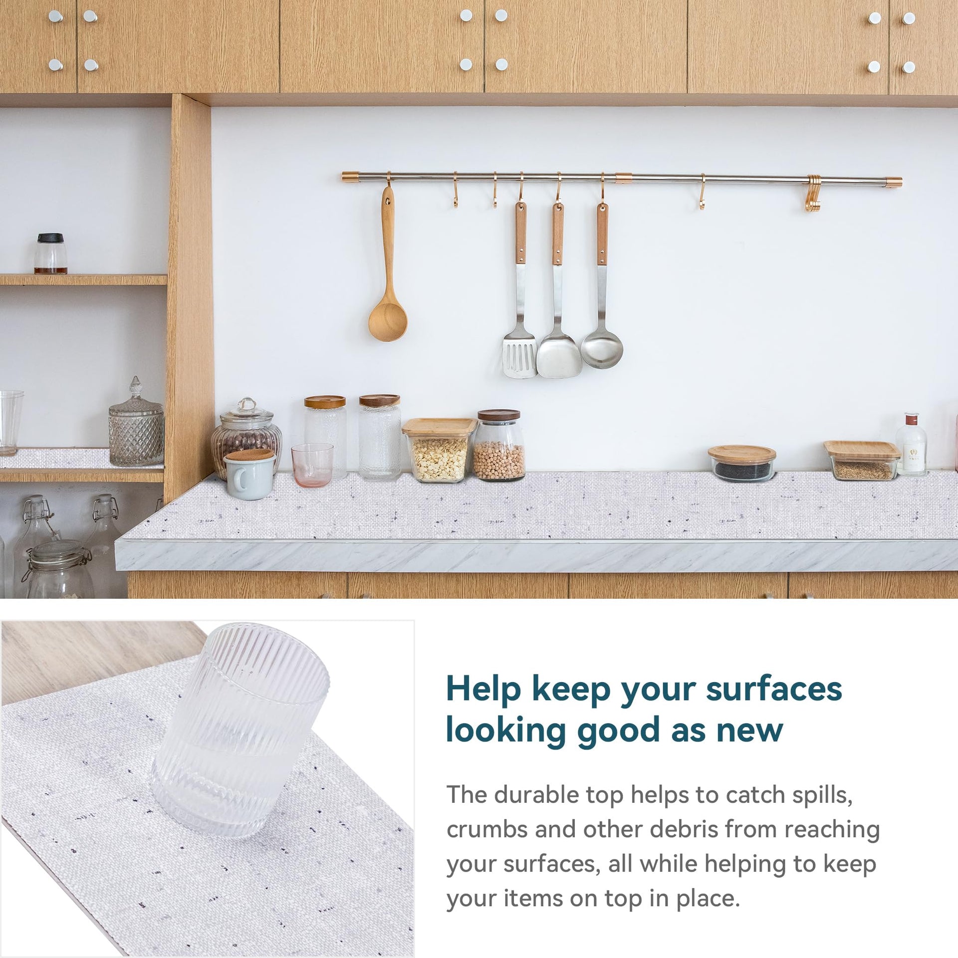 Cabinet Liners 10Rolls12 W x 120" L Wide Non Adhesive Kitchen Drawer Liner