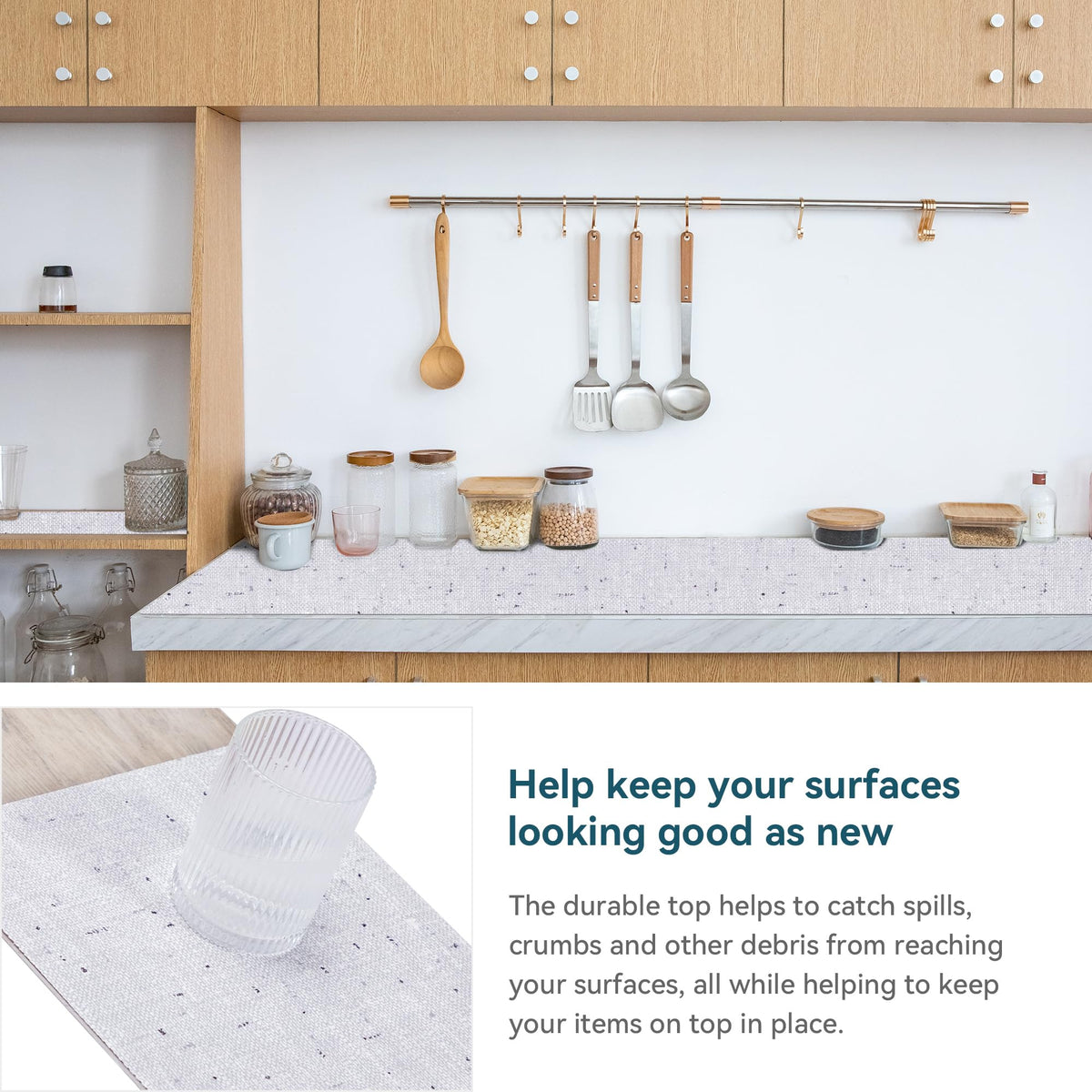Cabinet Liners 10Rolls12 W x 120" L Wide Non Adhesive Kitchen Drawer Liner