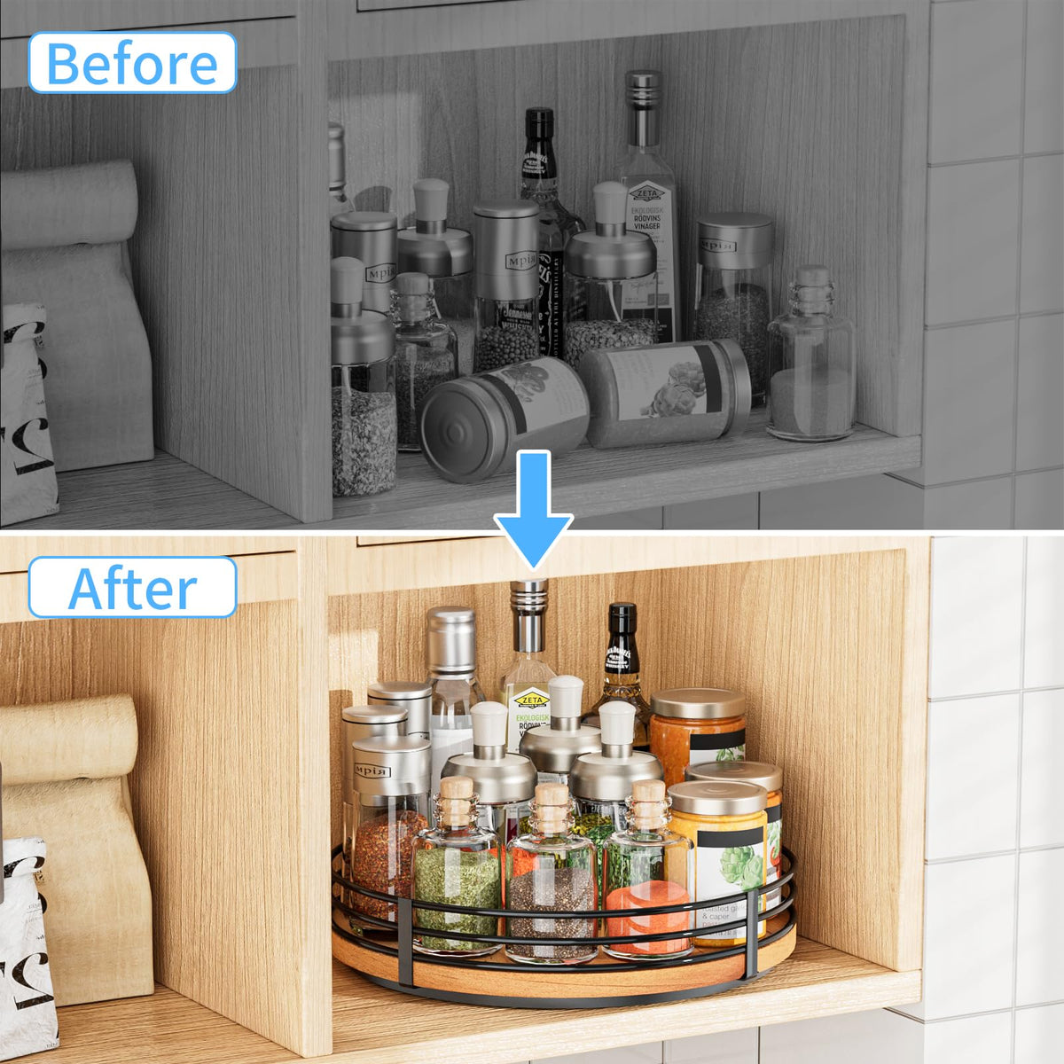 12" Lazy Susan Turntable Organizer
