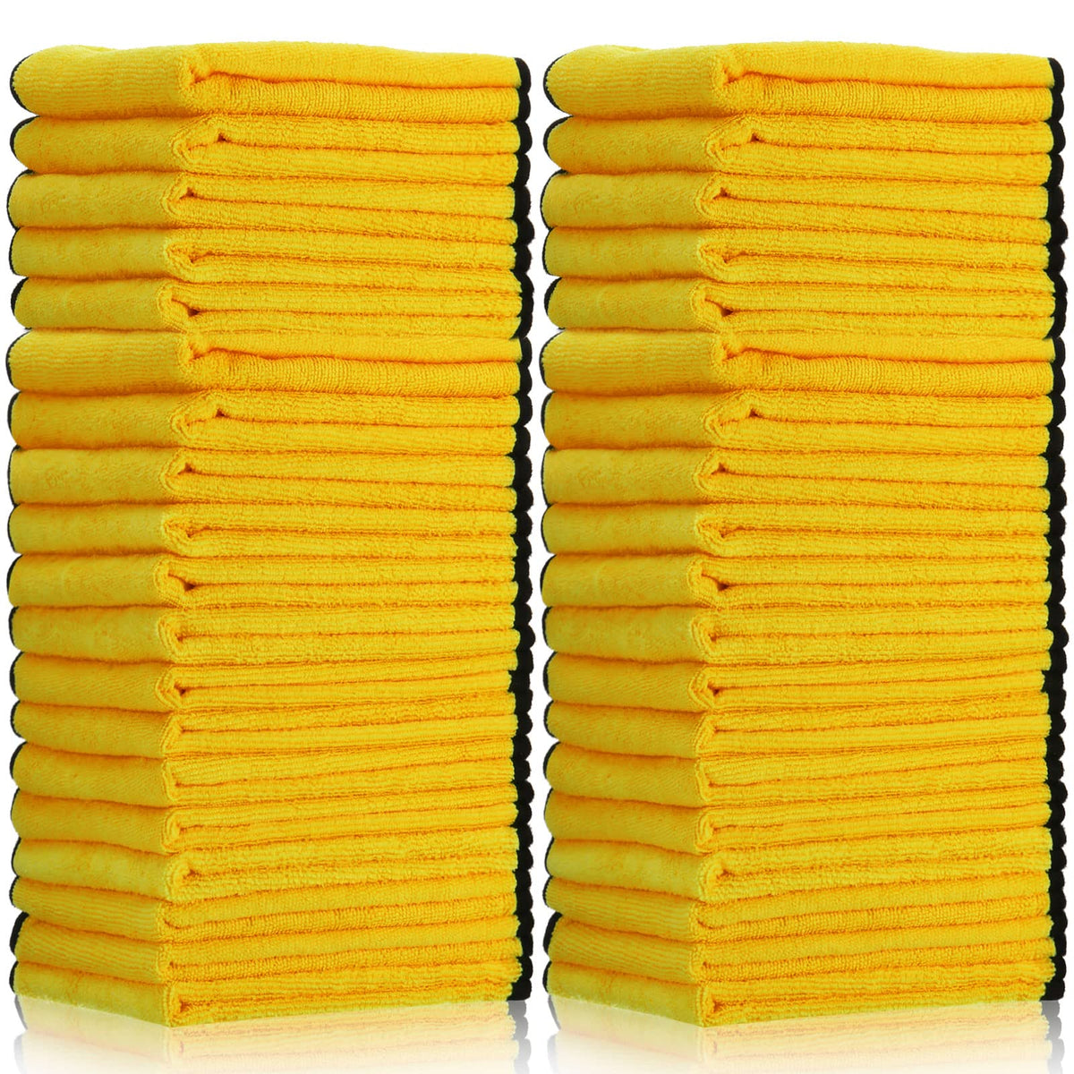 120 Pcs Yellow Microfiber Towels