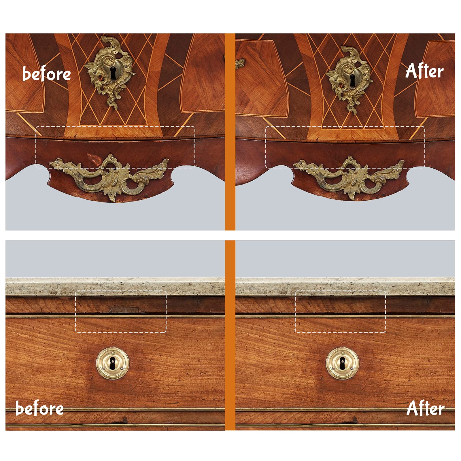 Wood Furniture Repair Kit 8 Dark Colors