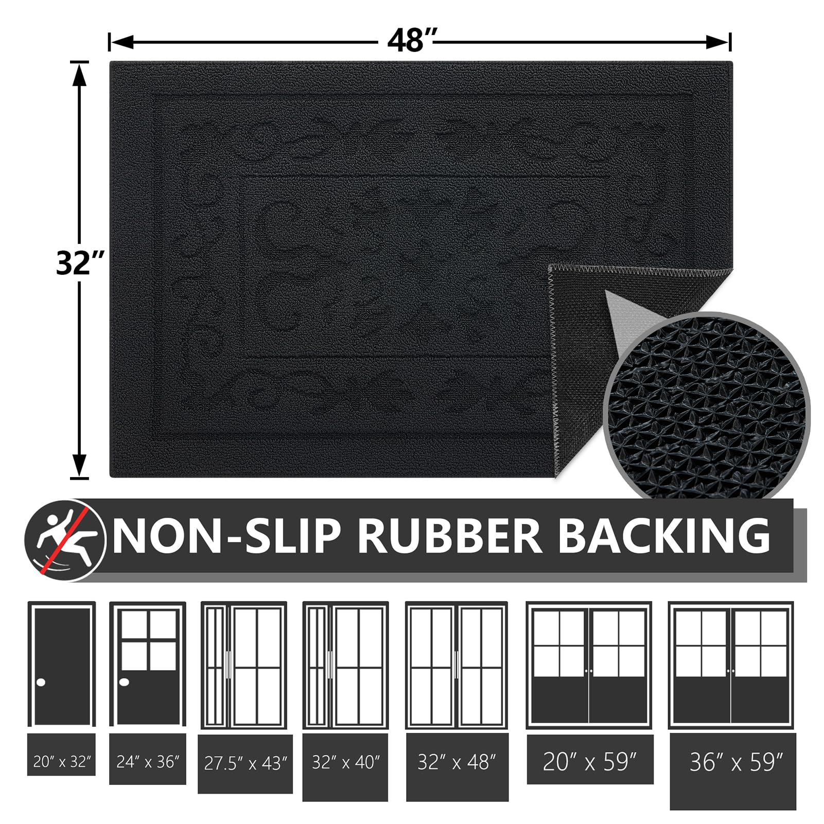 Dirt Trapper Door Mat 32" x 48"