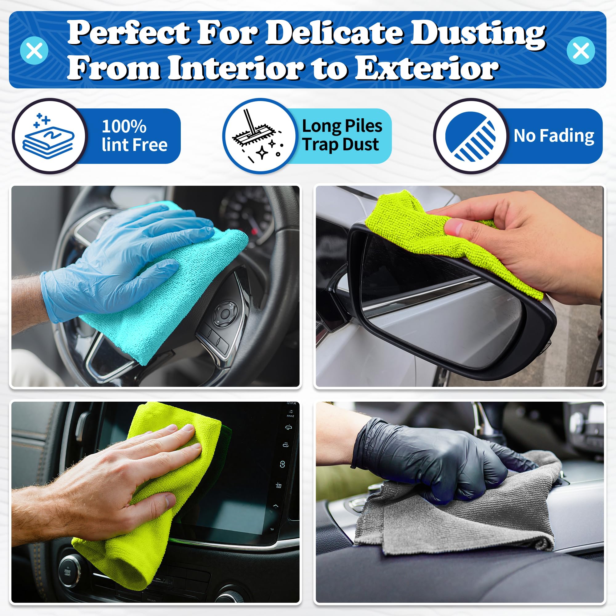 Shop Towels Microfiber Cleaning Cloth Bulk (200 Count)