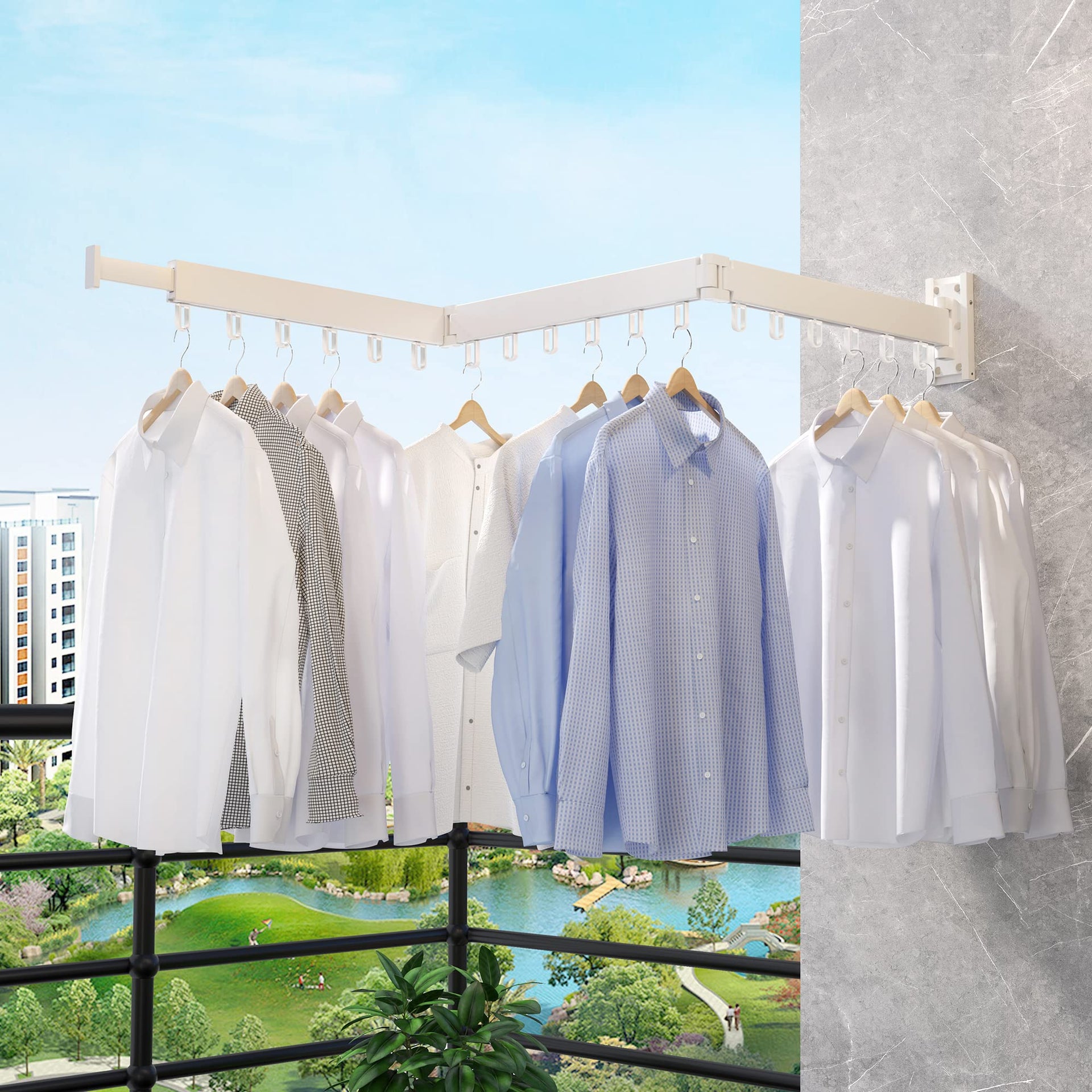Clothes Drying Rack Wall Mounted